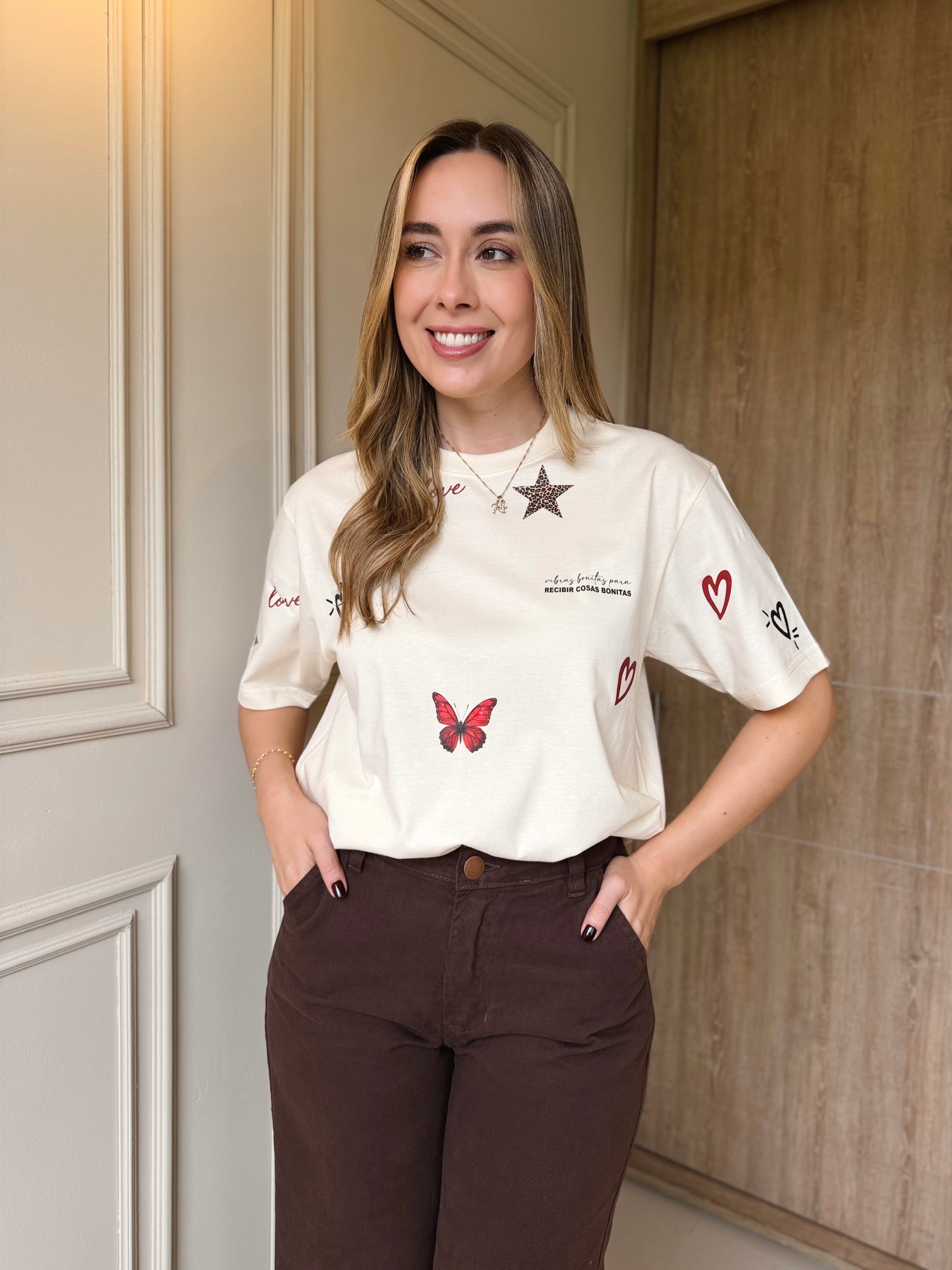 CAMISETA ESTRELLAS MARIPOSA