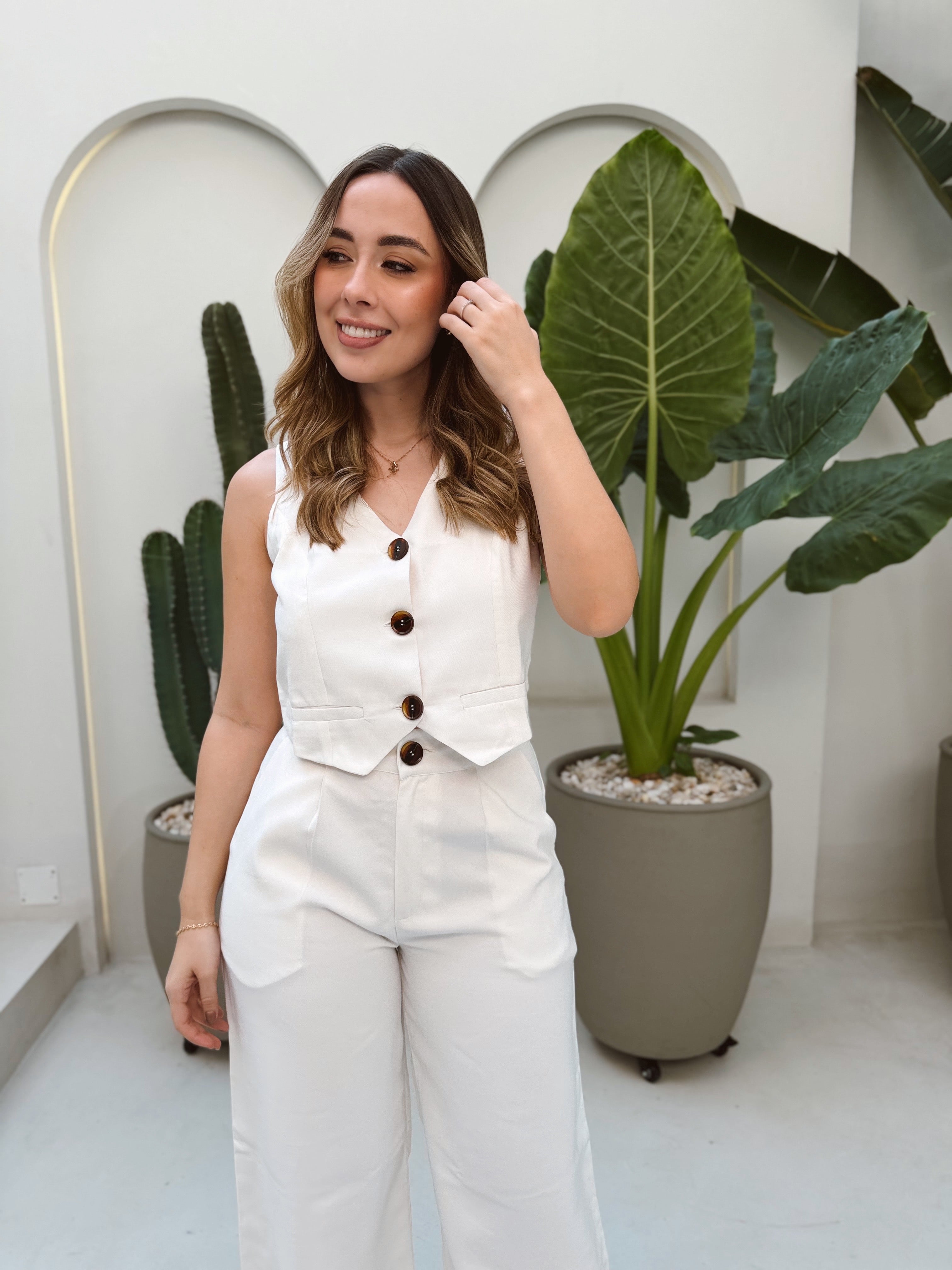 SET LUPE MARFIL BOTÓN CAREY