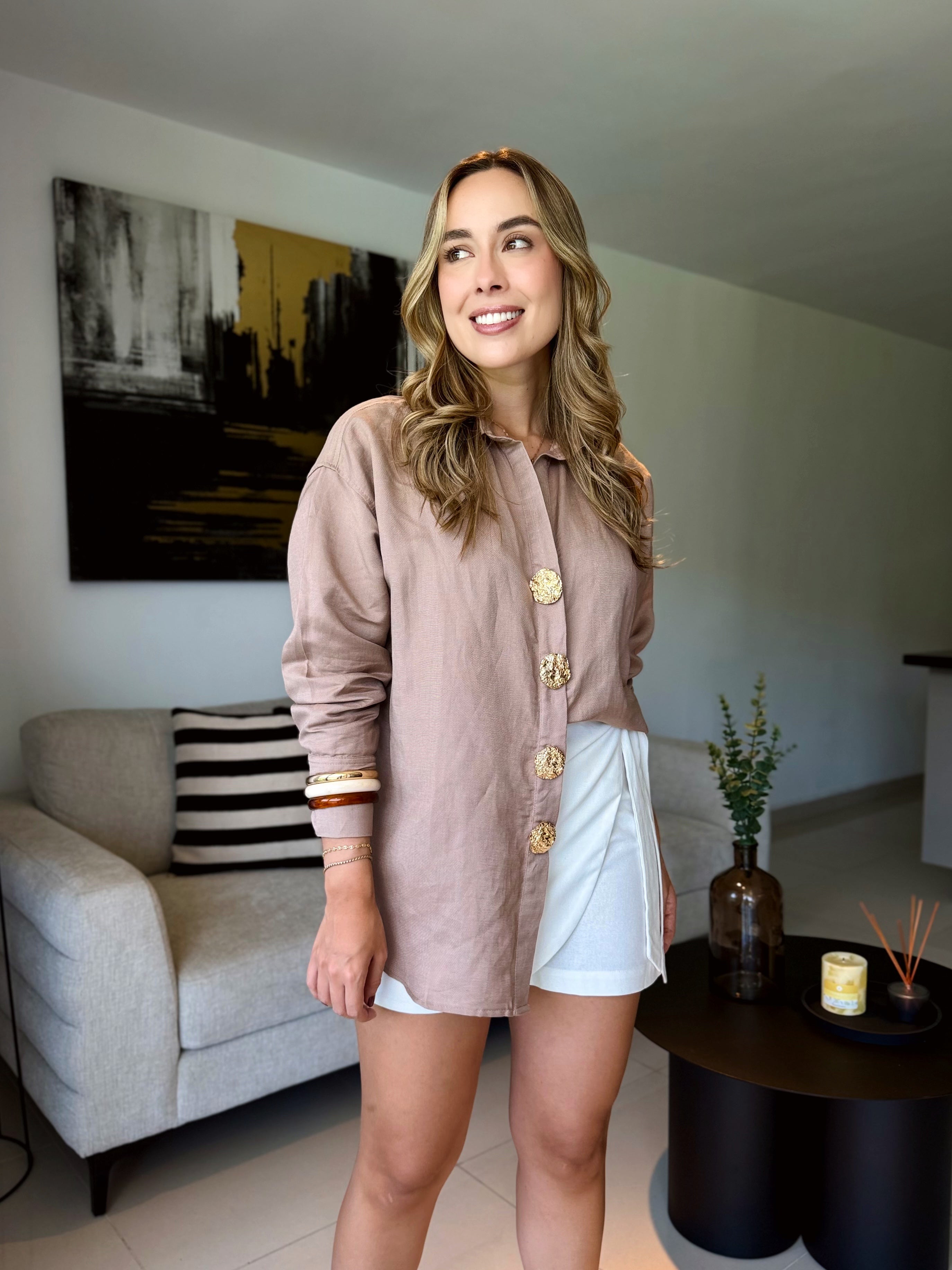 BLUSA GINEBRA CAQUI