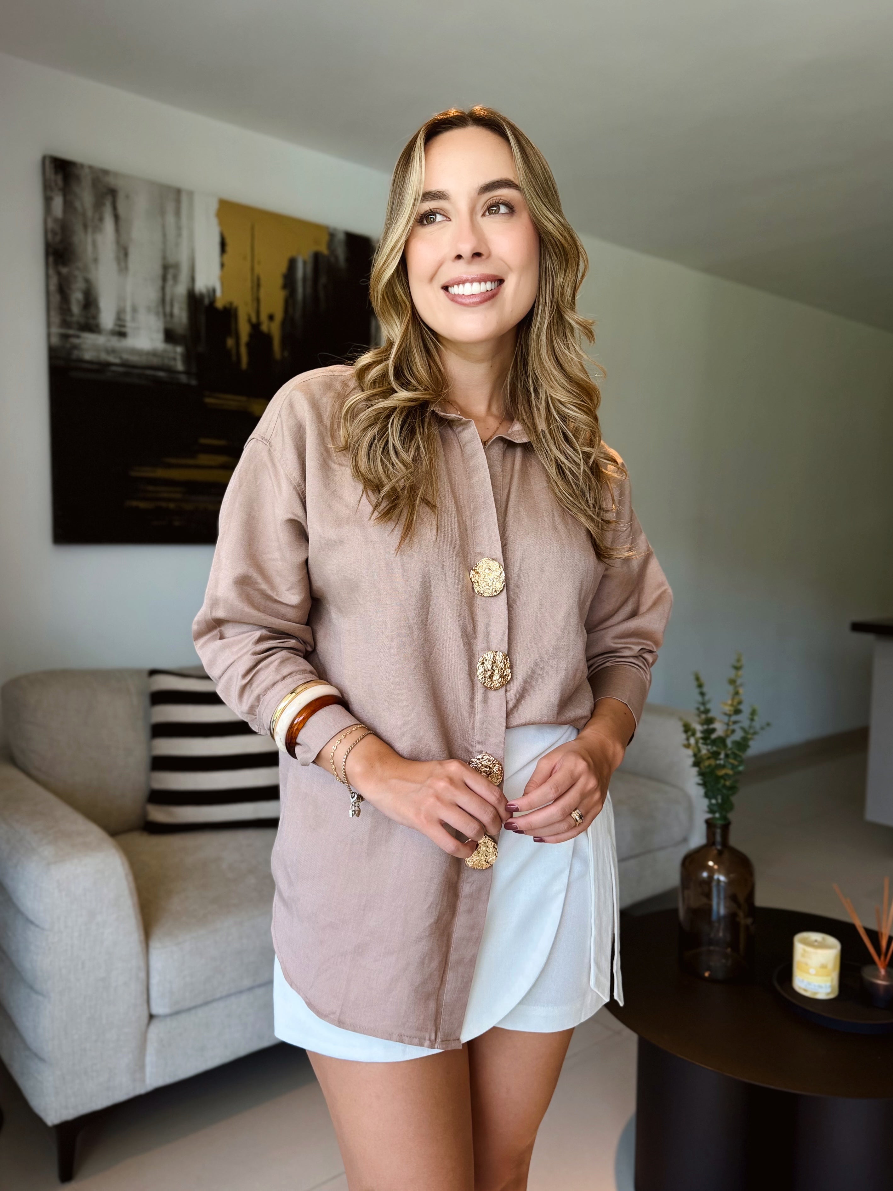 BLUSA GINEBRA CAQUI