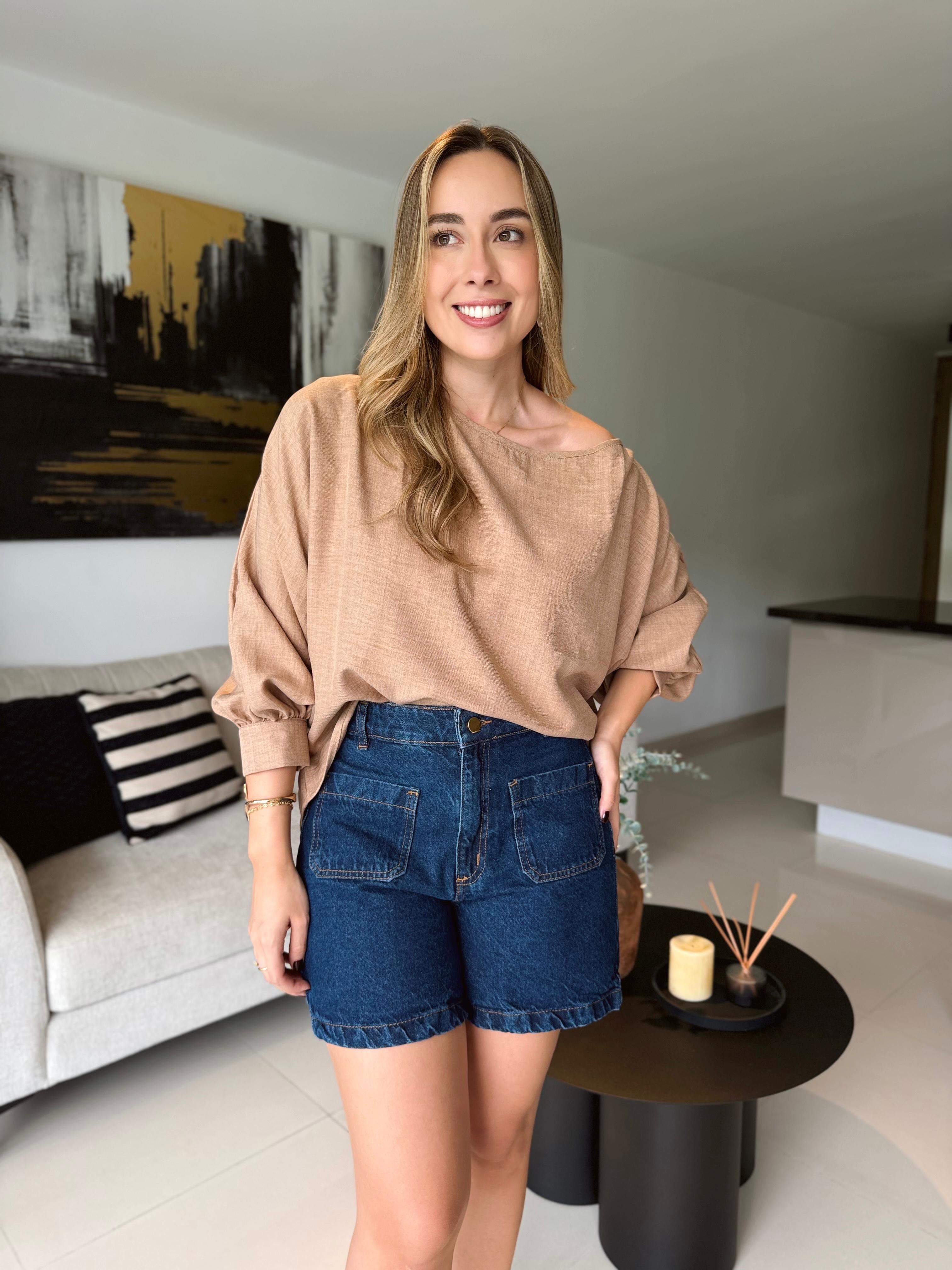 BLUSA MARSELLA CAFÉ