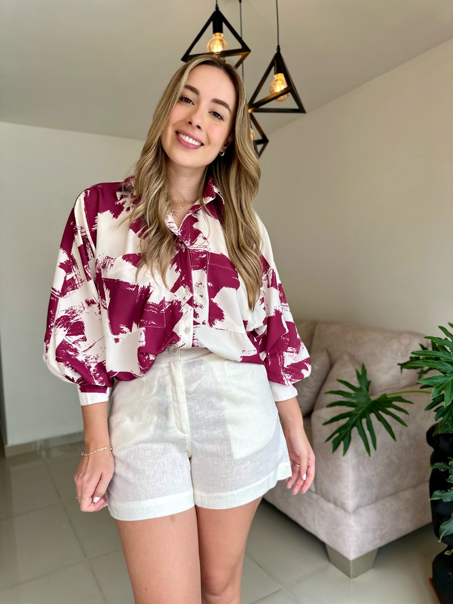 BLUSA BALI PRINT VINO PINCEL