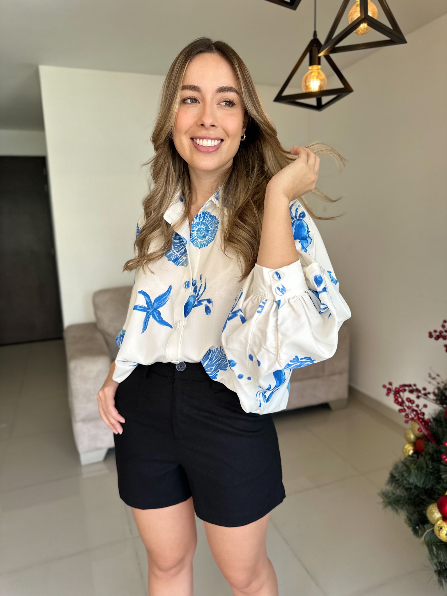 BLUSA MARTINA PRINT CANGREJO