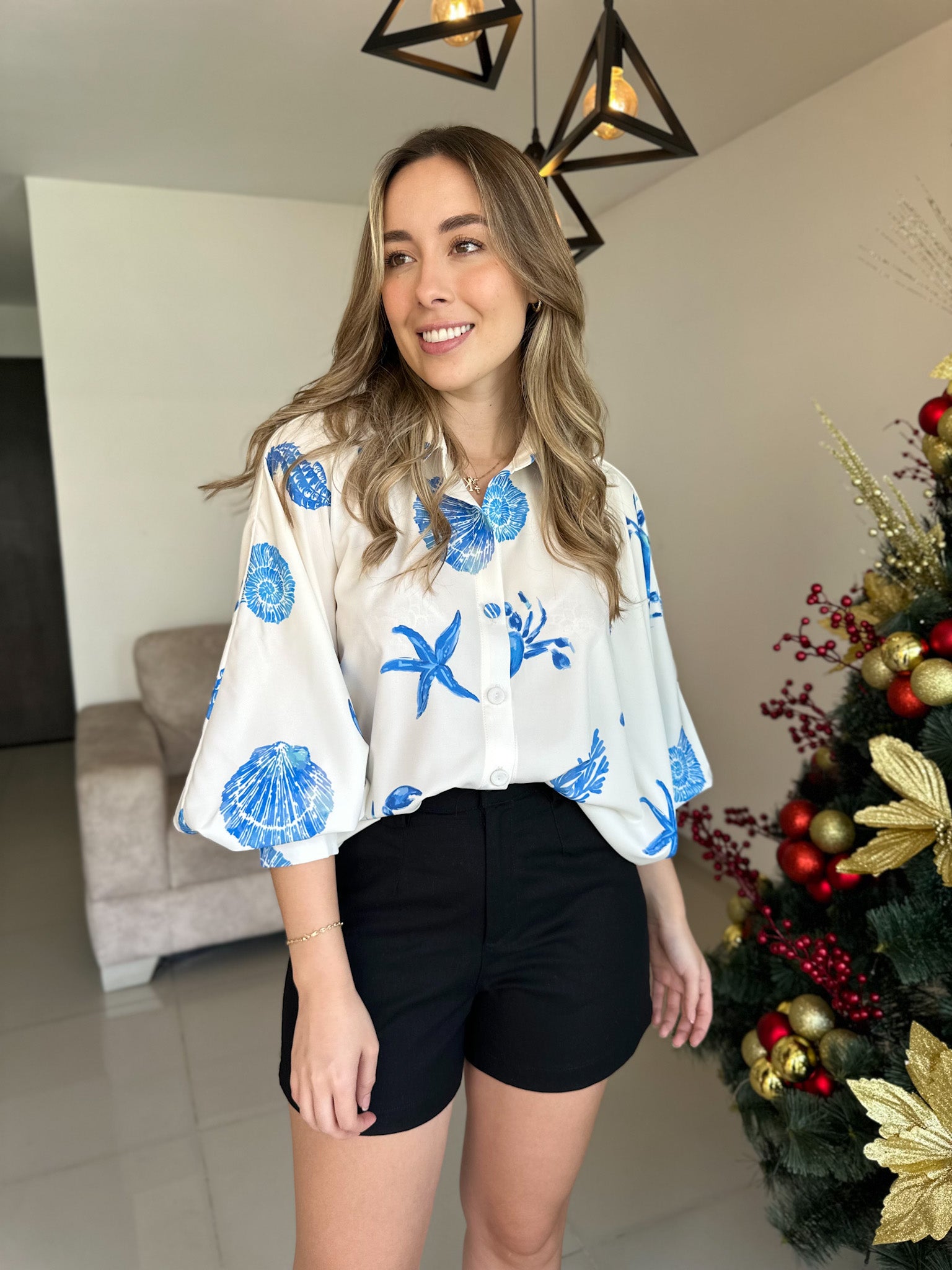 BLUSA MARTINA PRINT CANGREJO