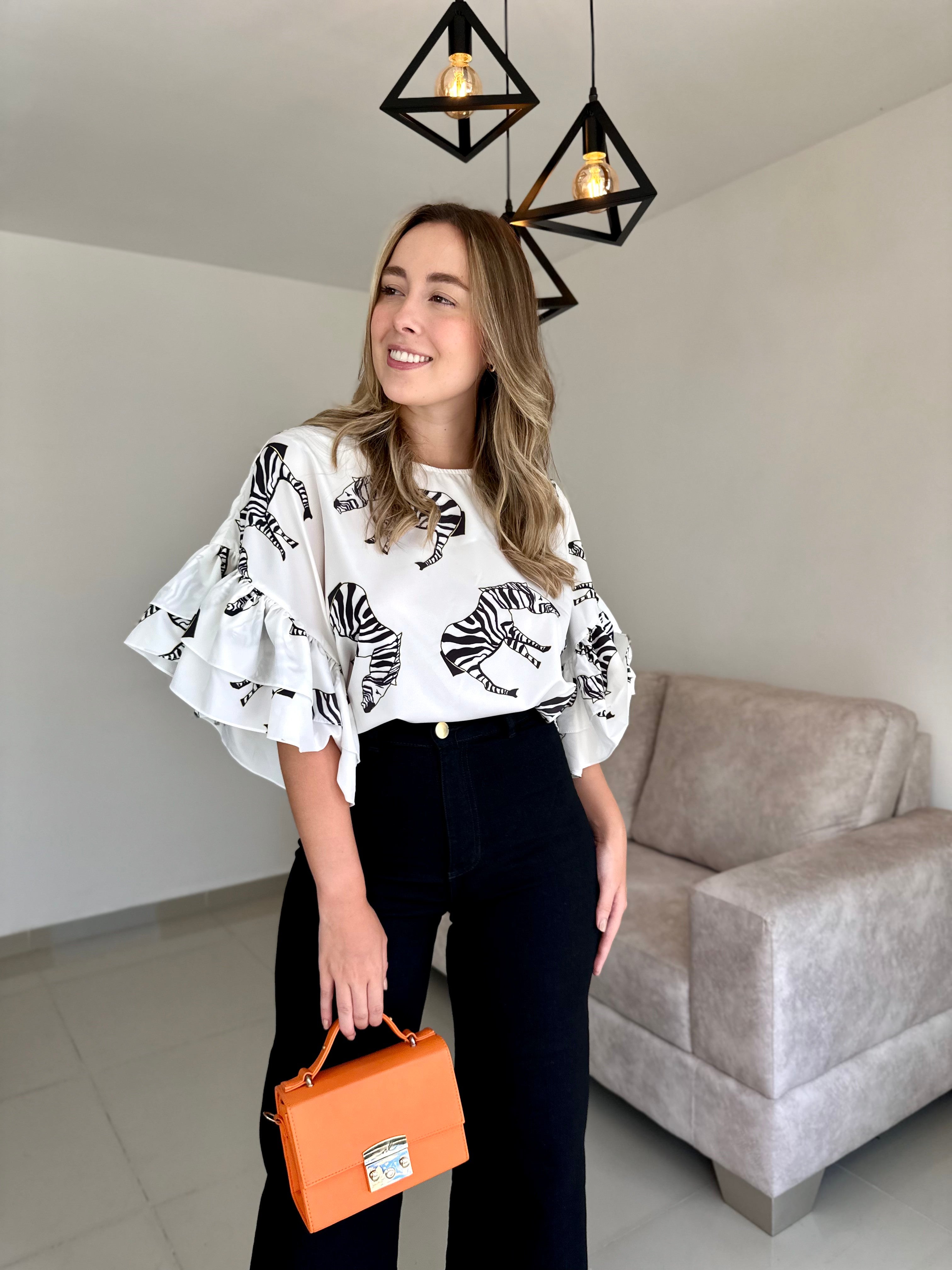 BLUSA AMELIA PRINT CEBRAS