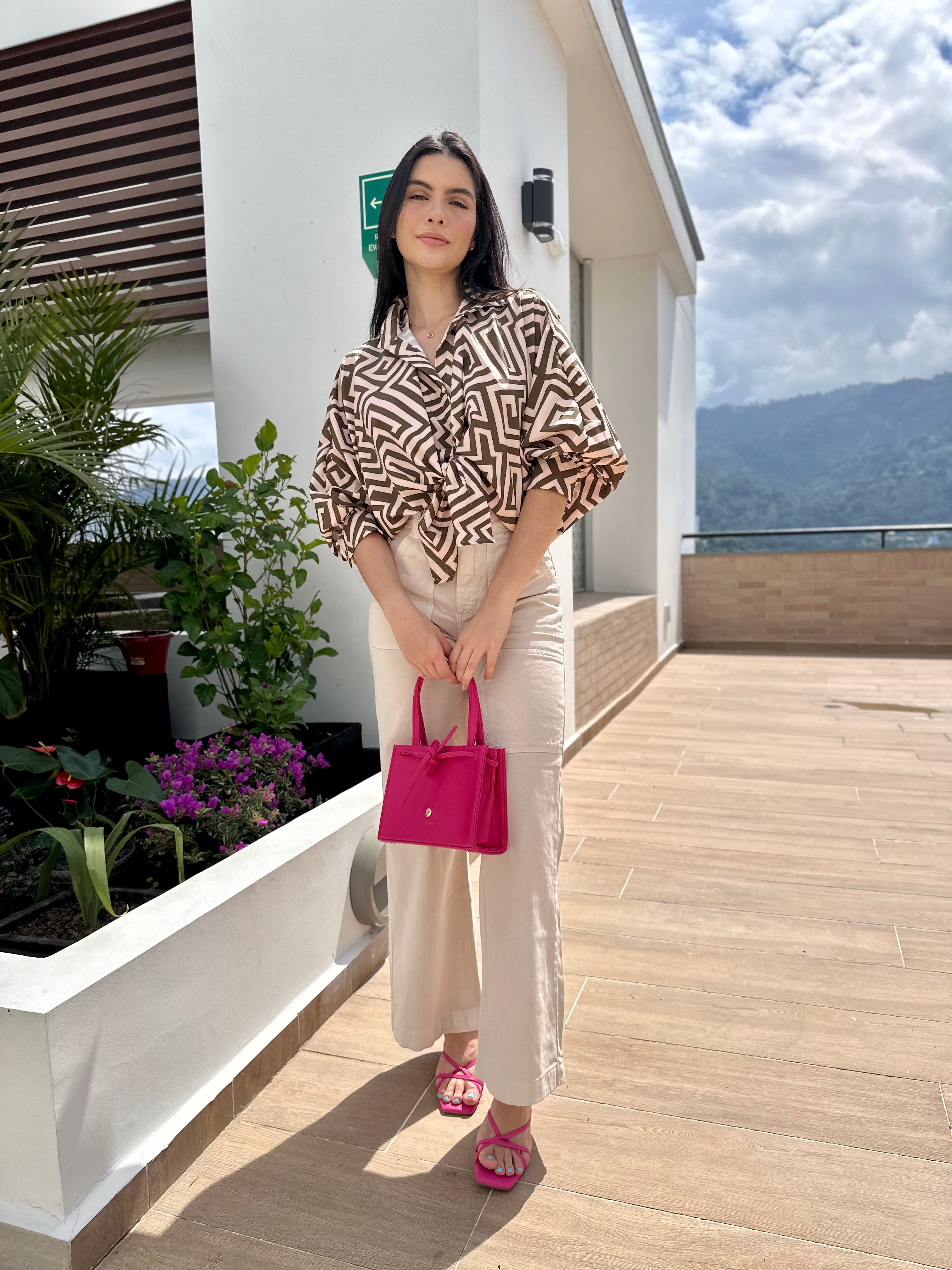 BLUSA MARTINA PRINT VERDE OLIVA