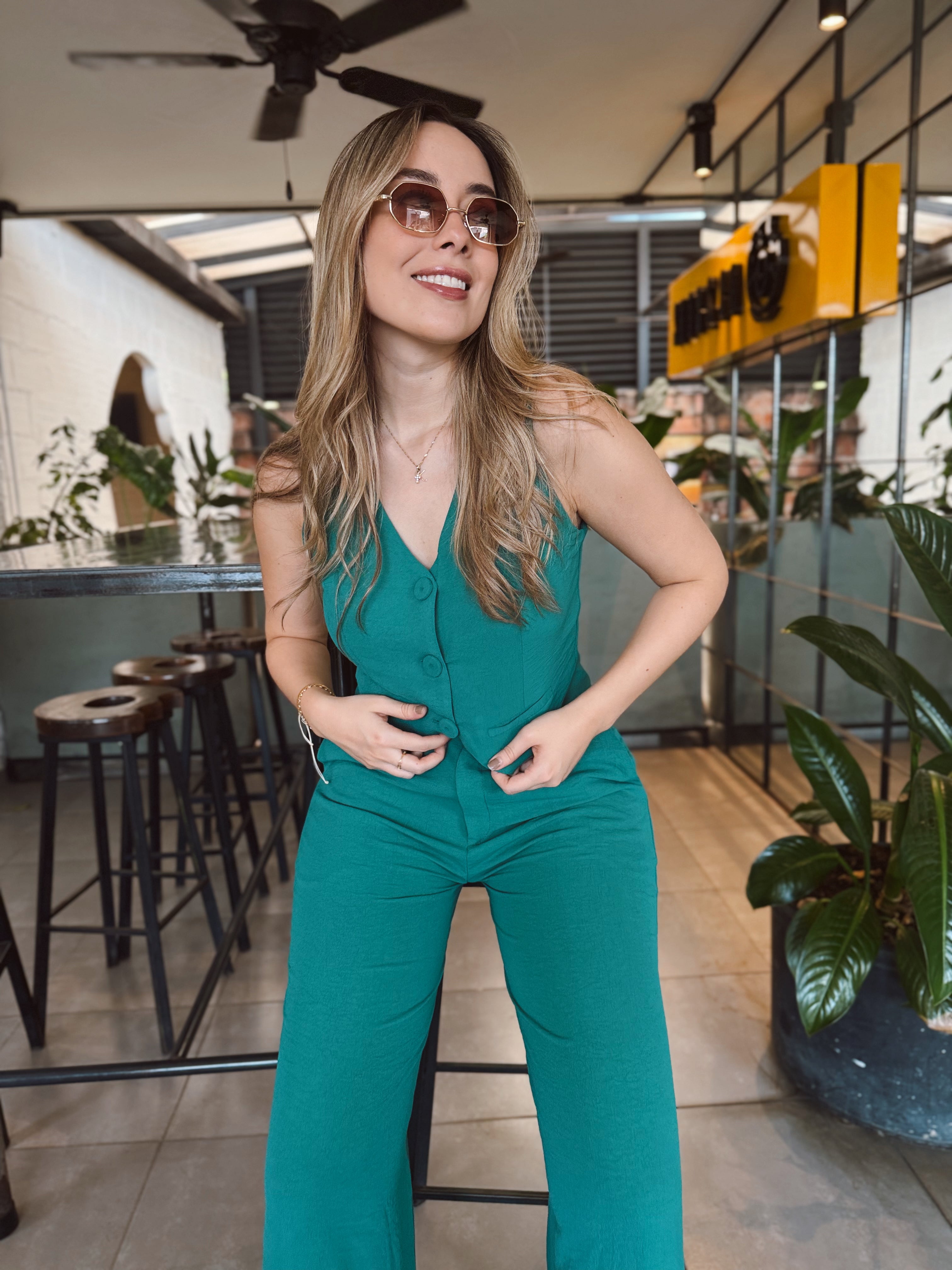 SET LUPE UNICOLOR TURQUESA