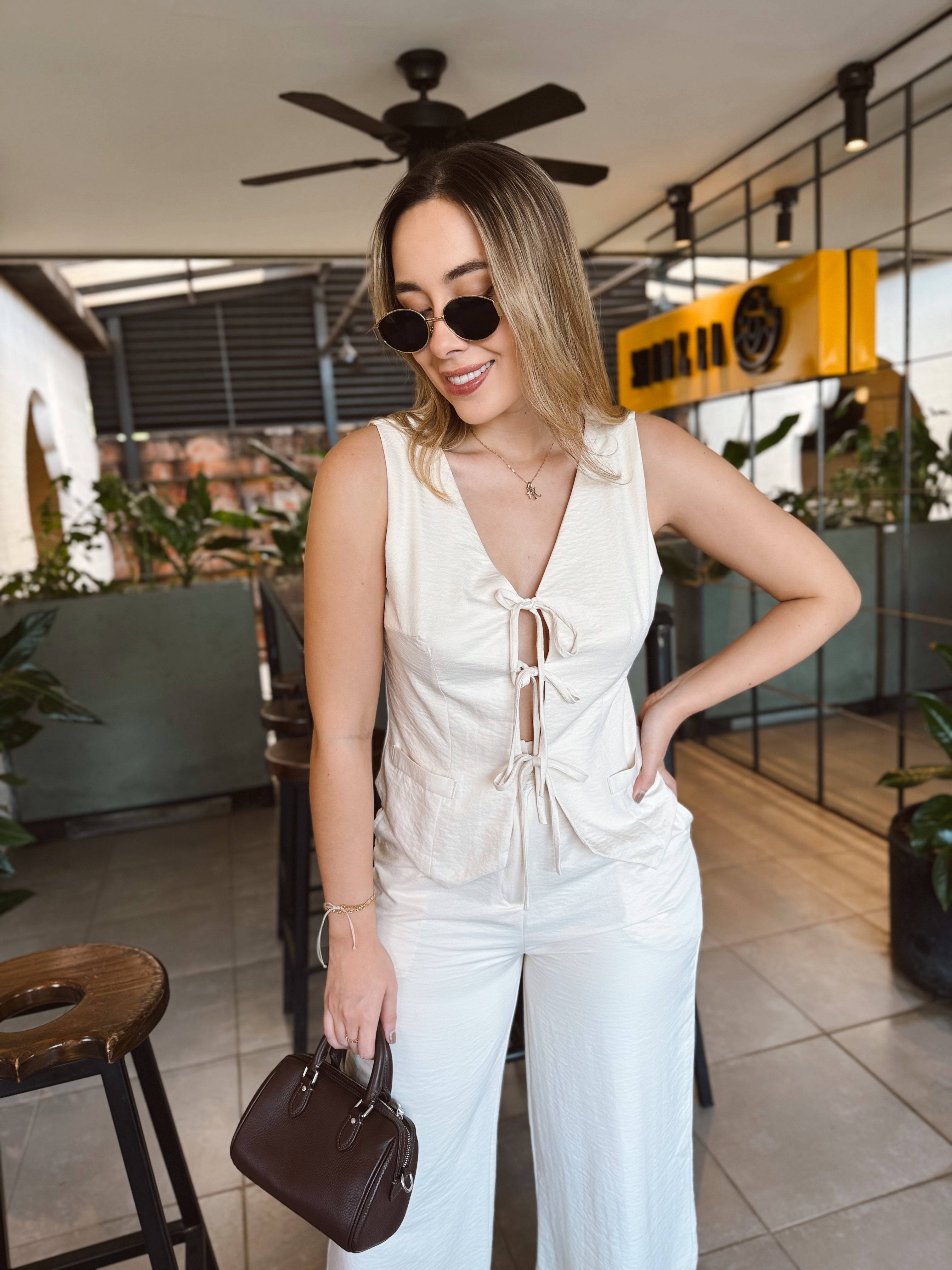 SET LOLITA UNICOLOR PERLA