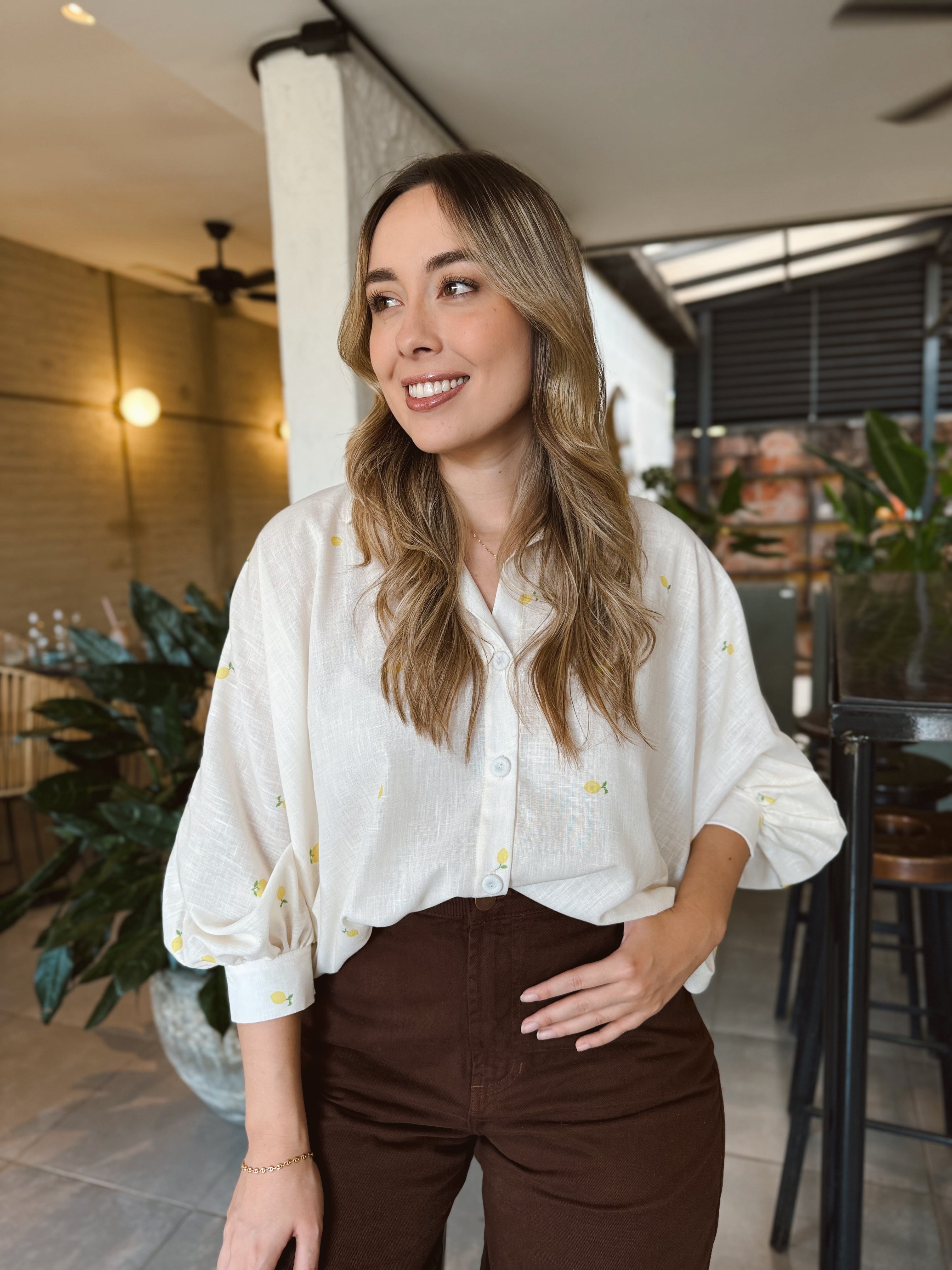 BLUSA MARTINA PRINT LIMONES