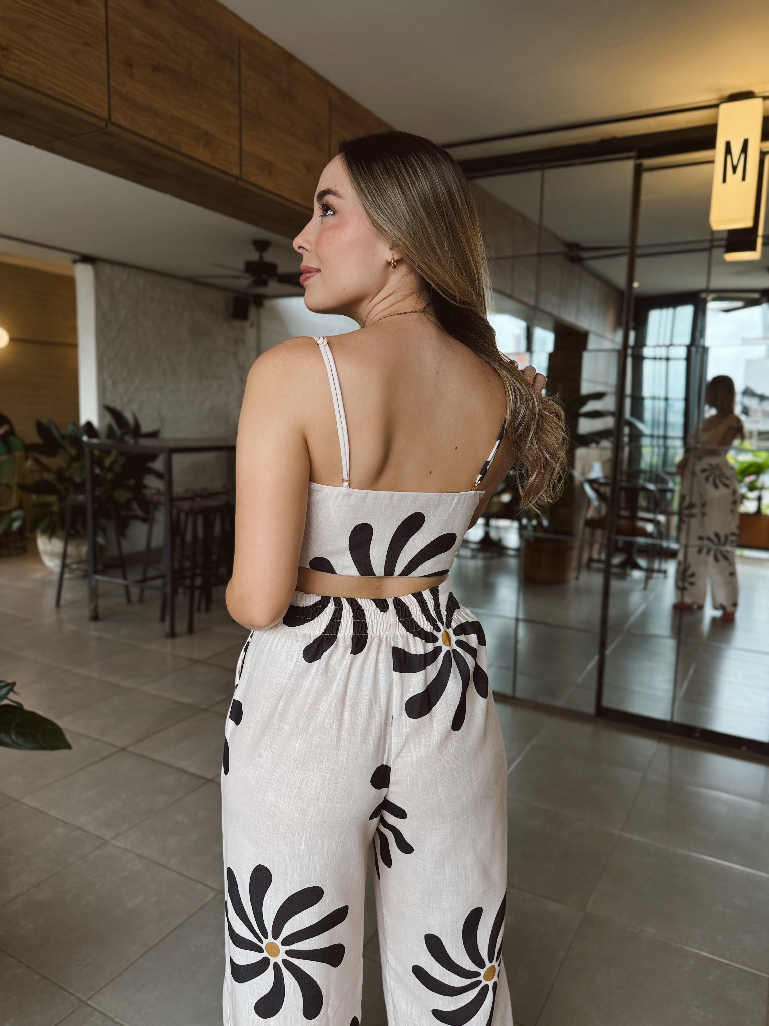 SET CURAZAO PRINT FLOR NEGRA