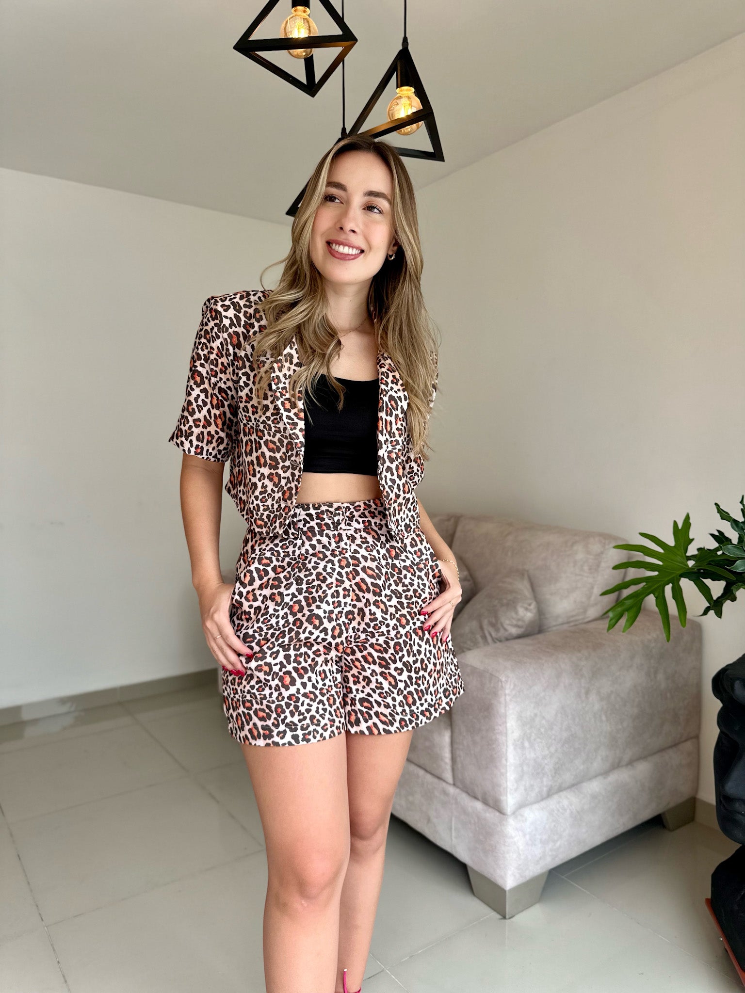 SET SANTORINI ANIMAL PRINT