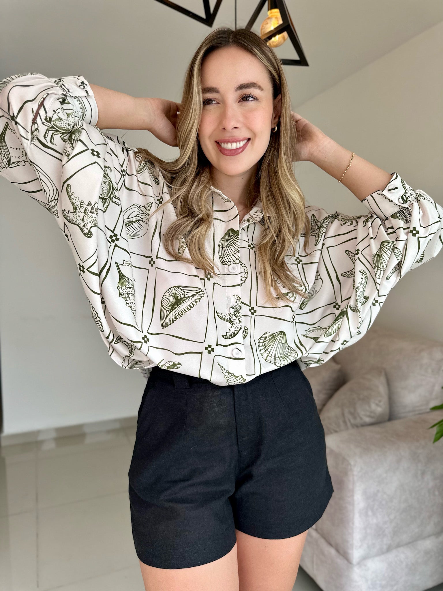 BLUSA MARTINA PRINT MARINO