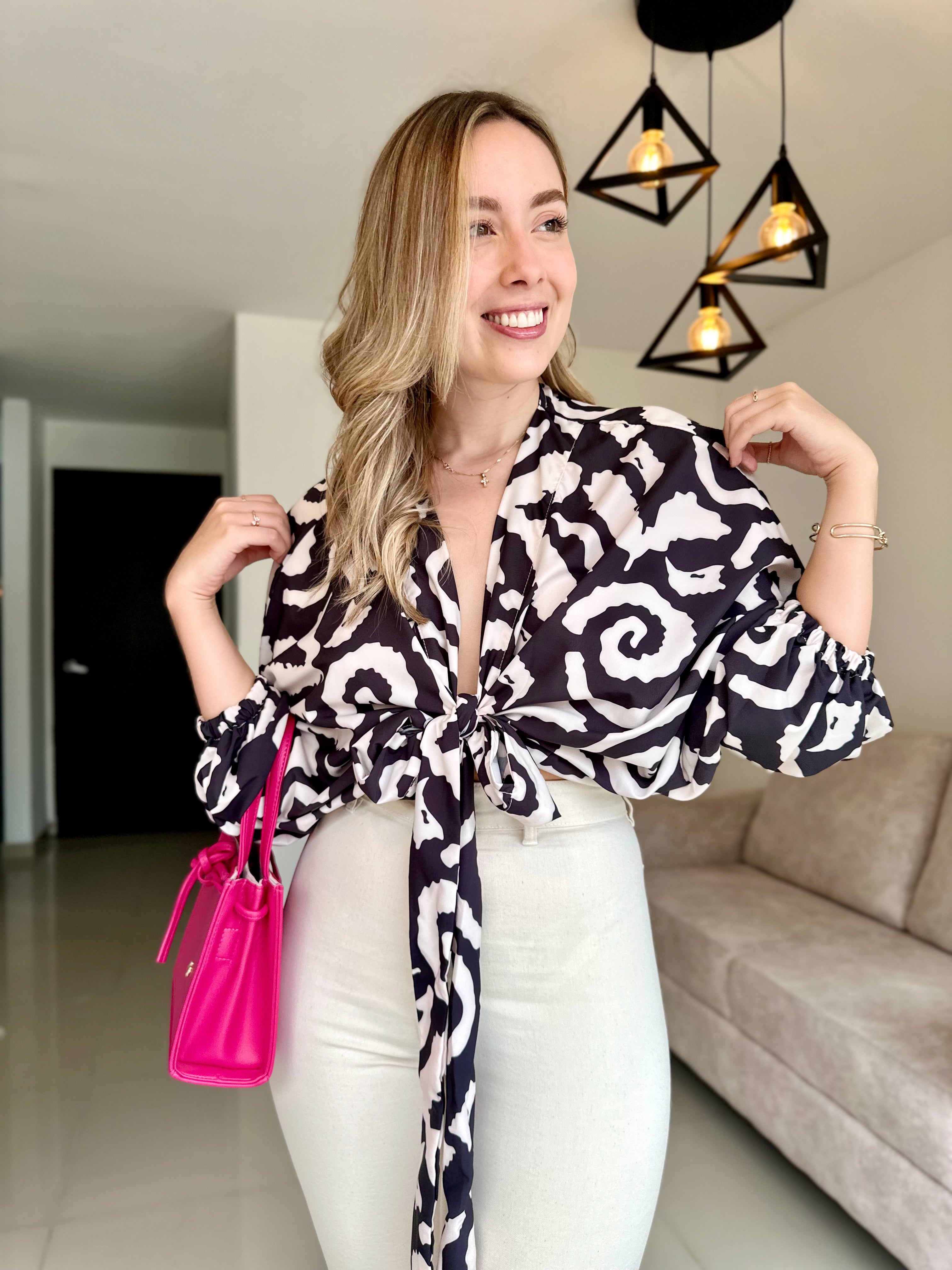 MIA PRINT BEIGE-NEGRO