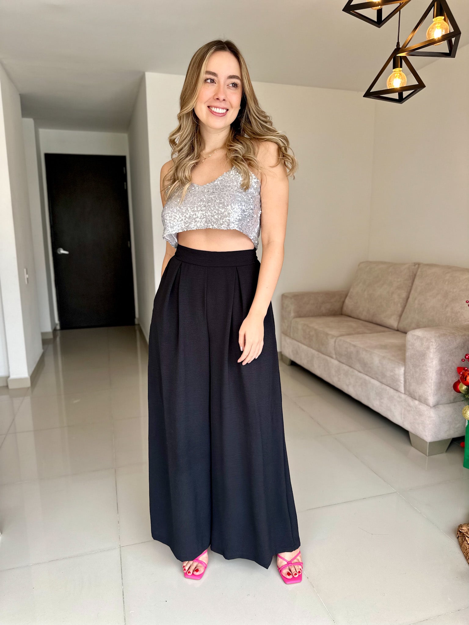 PANTALON LIZA NEGRO