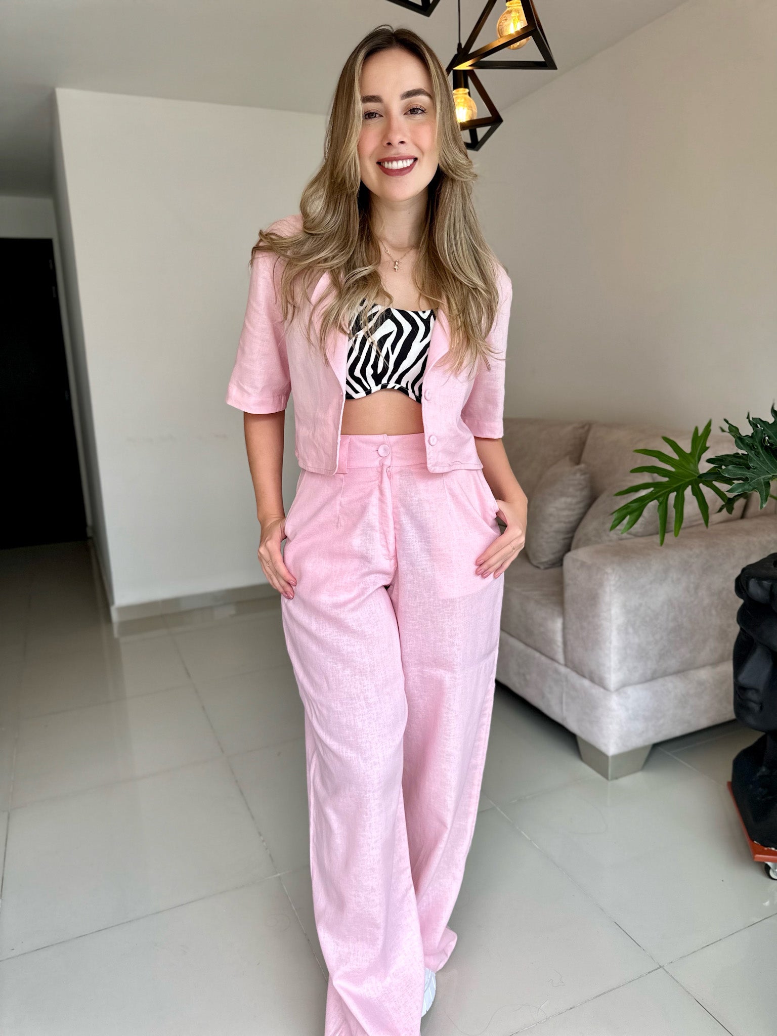 SET CUBA UNICOLOR ROSA