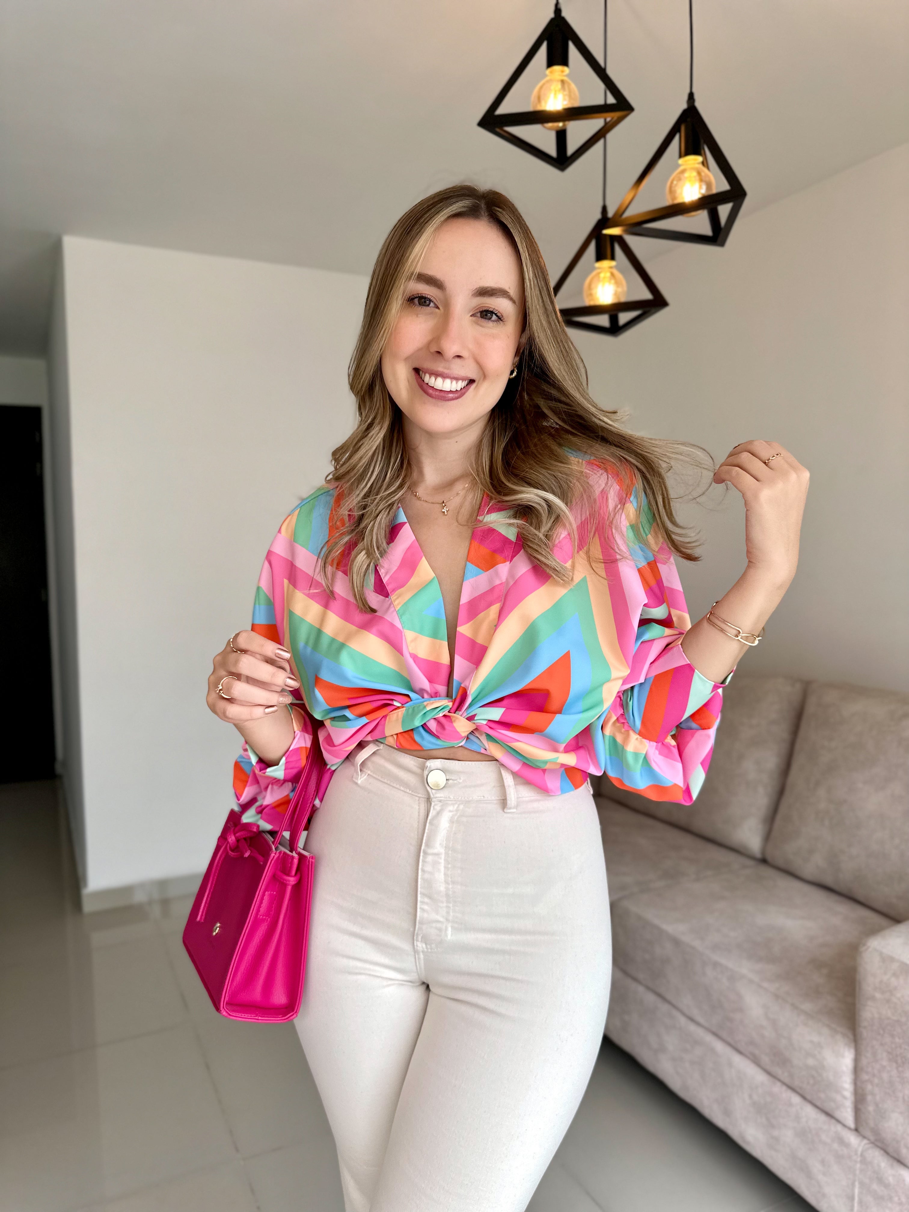 TOP LOLA PRINT ARCOÍRIS