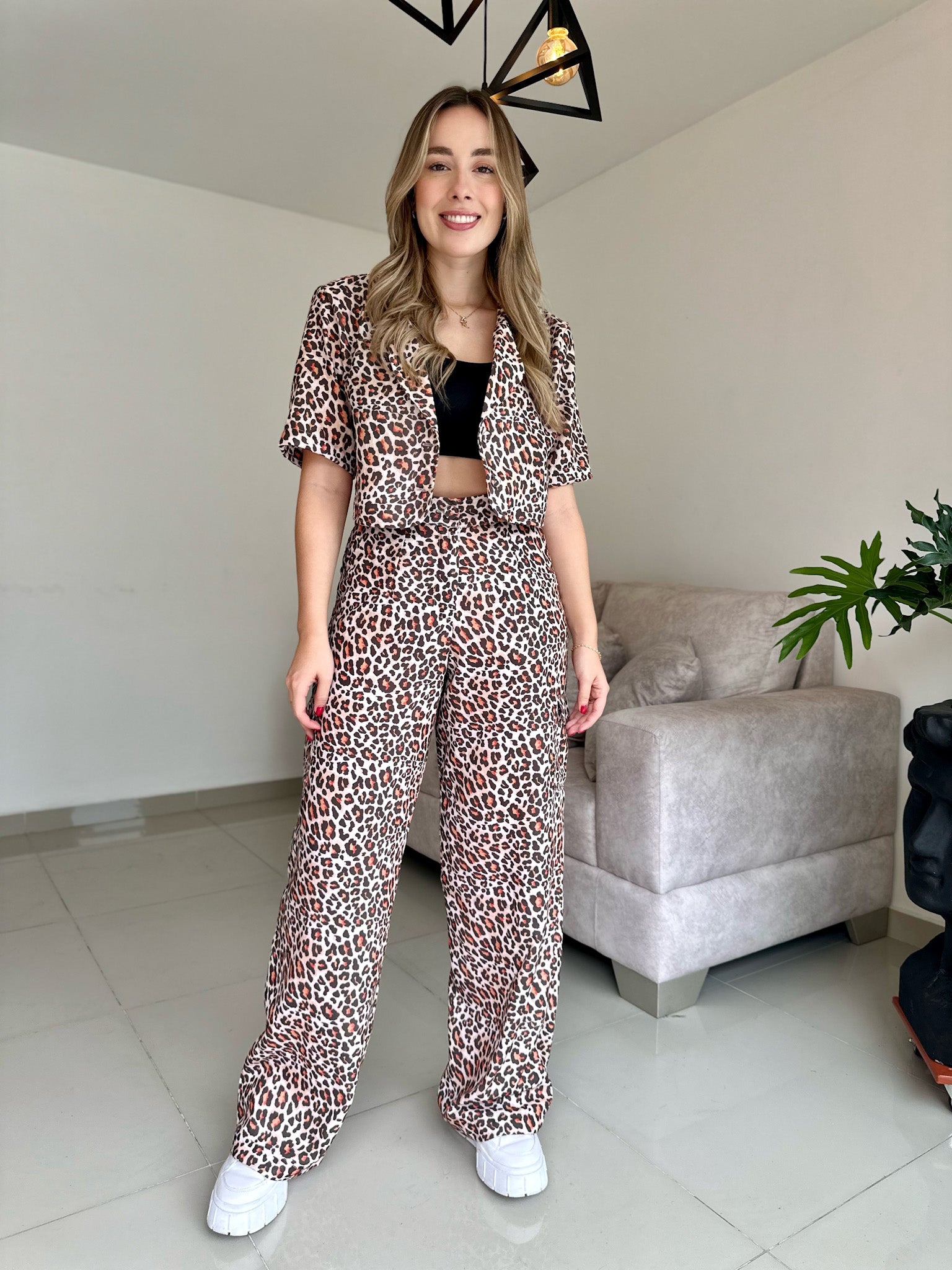 PANTALON VICTORIA MINI PRINT
