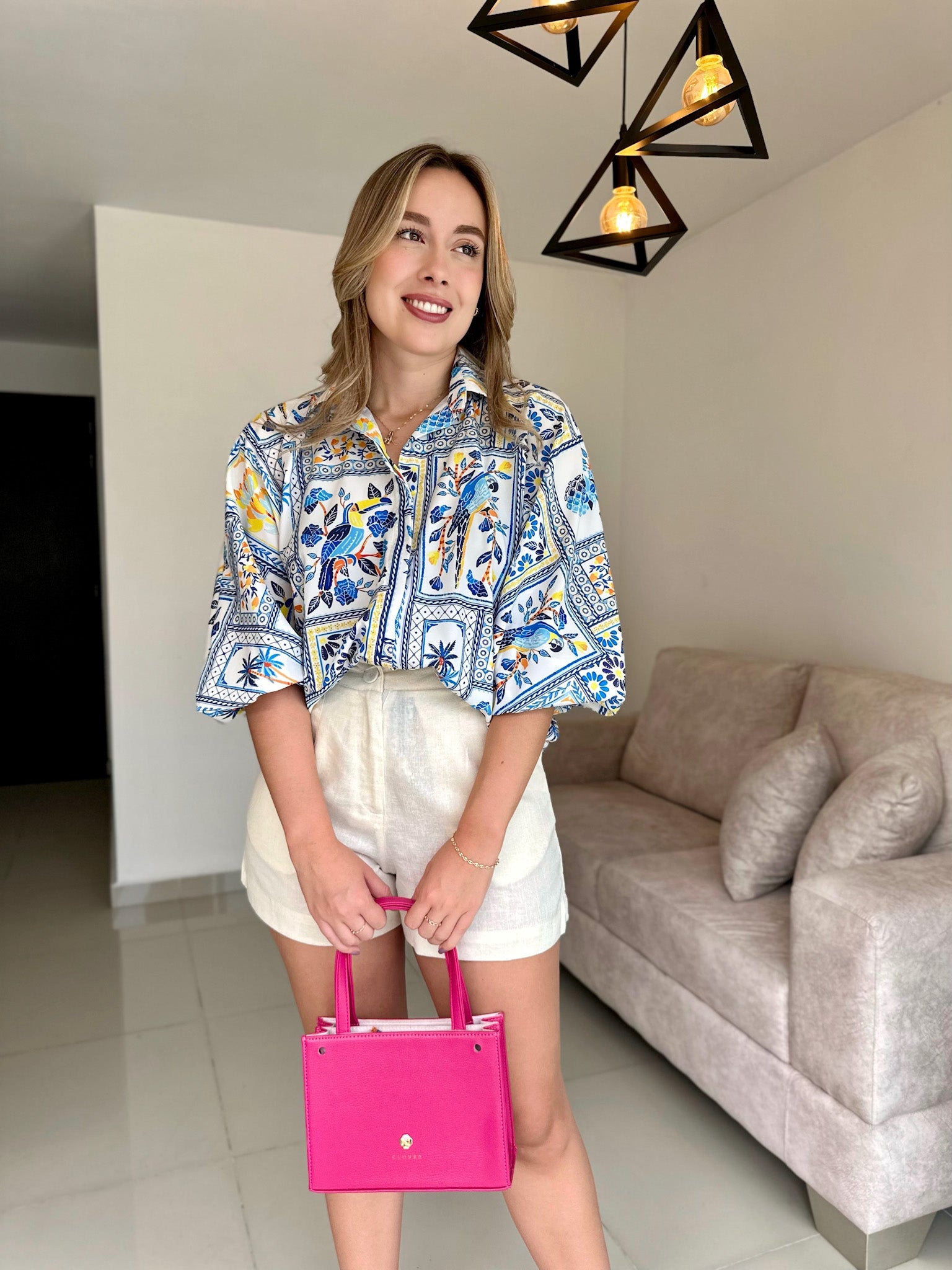 BLUSA GEORGINA PRINT PIÑA