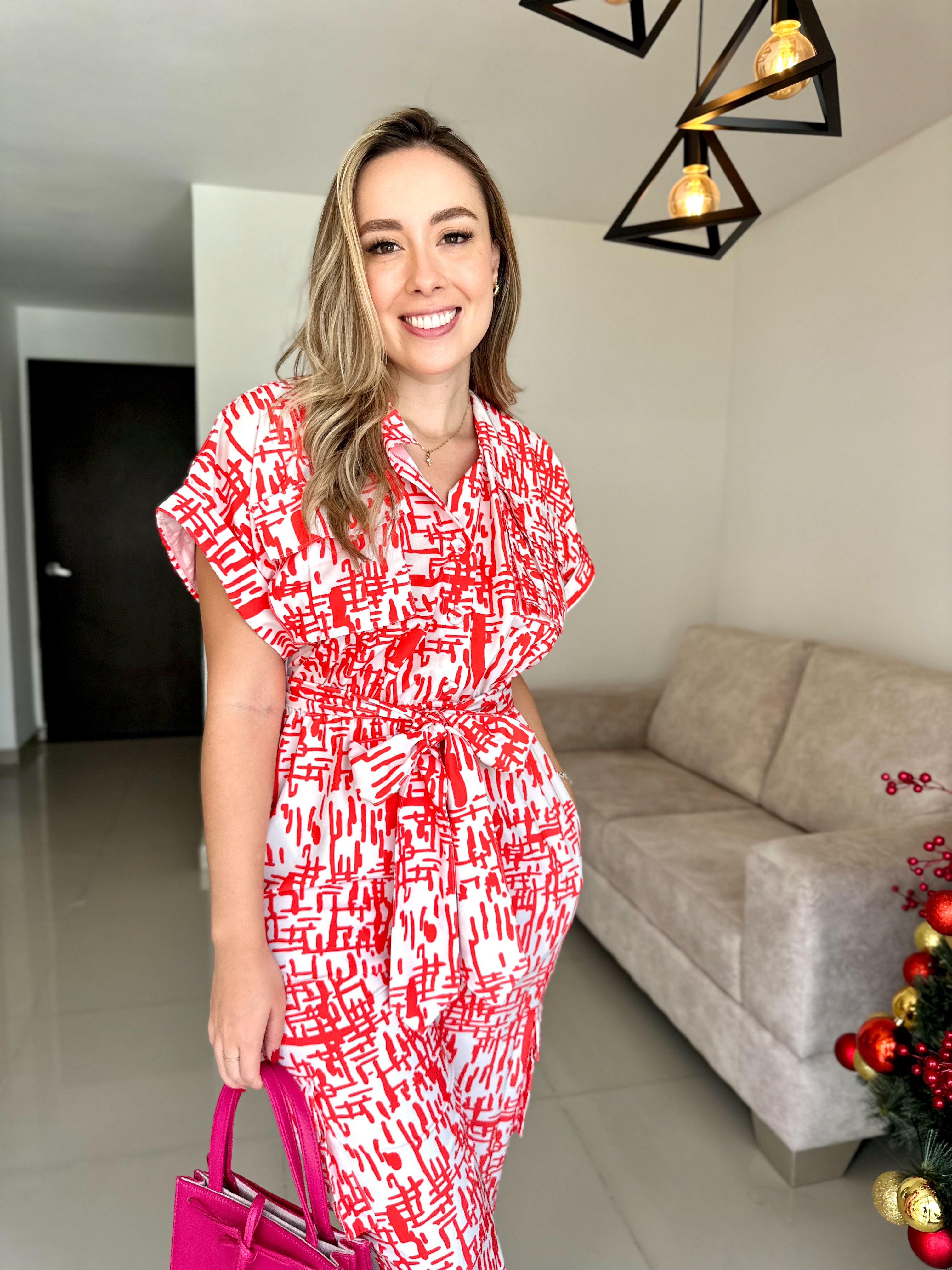 ENTERIZO ÁMBAR NARANJA-BLANCO