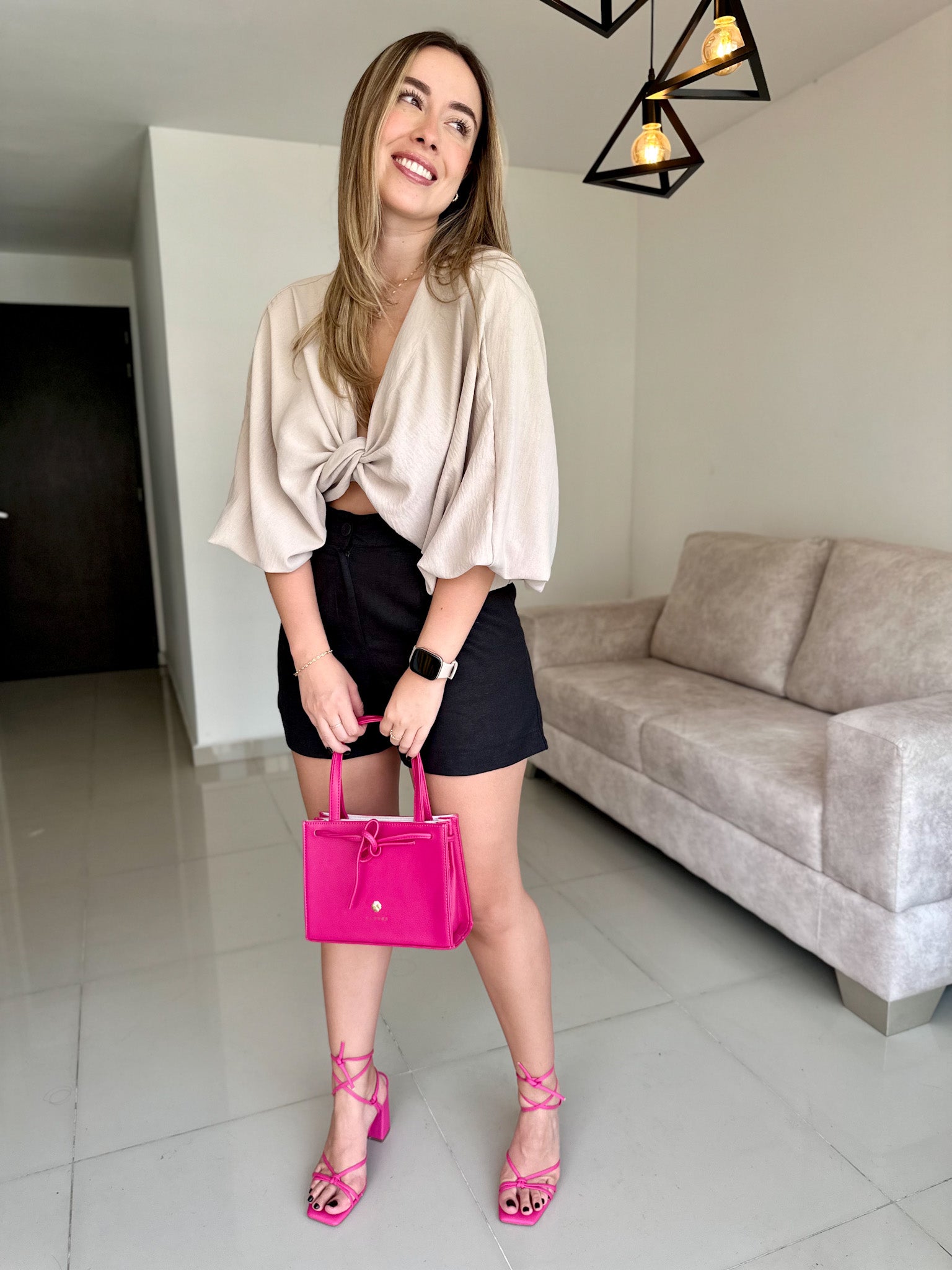 TOP MIA UNICOLOR BEIGE