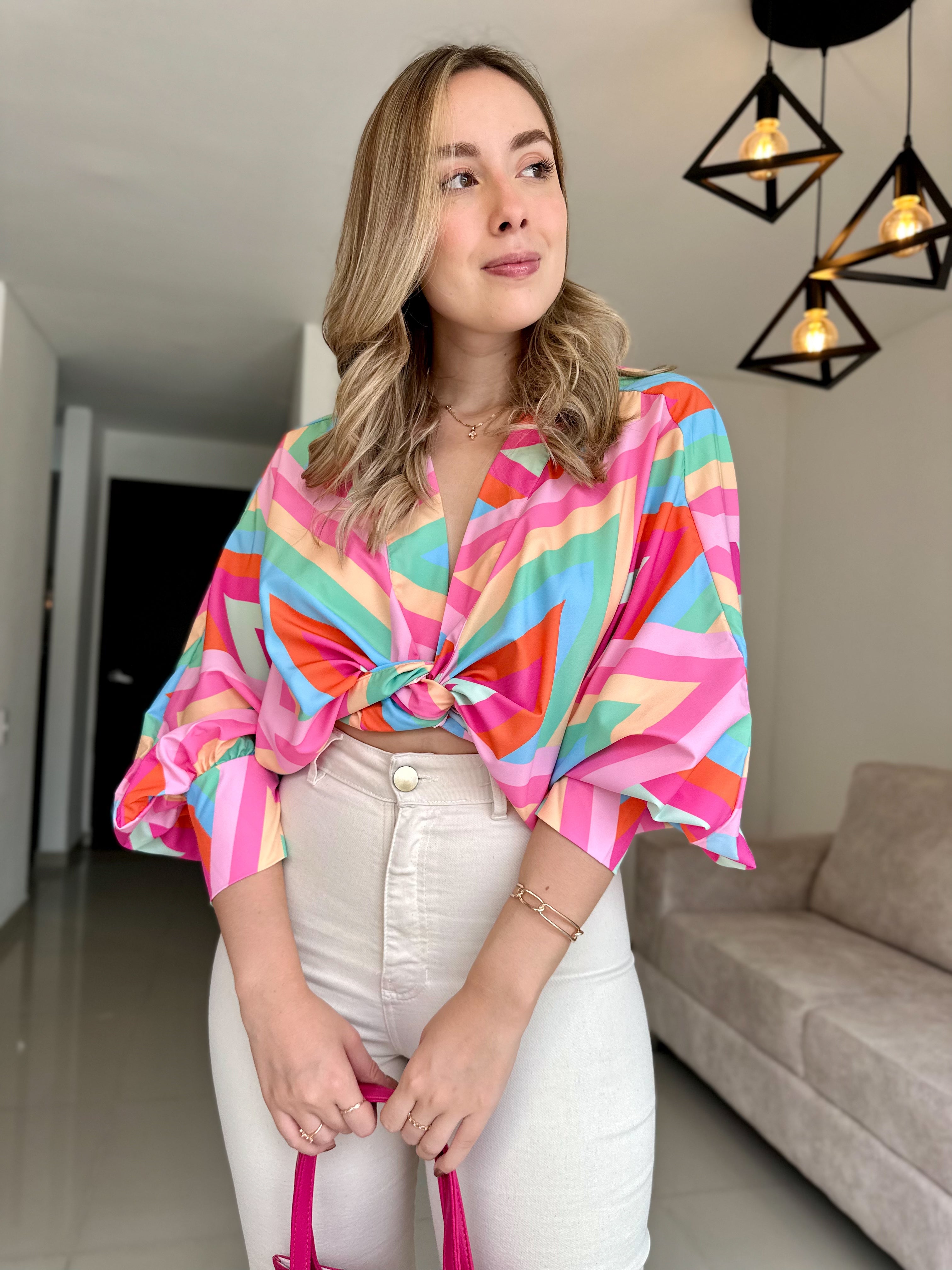 TOP LOLA PRINT ARCOÍRIS