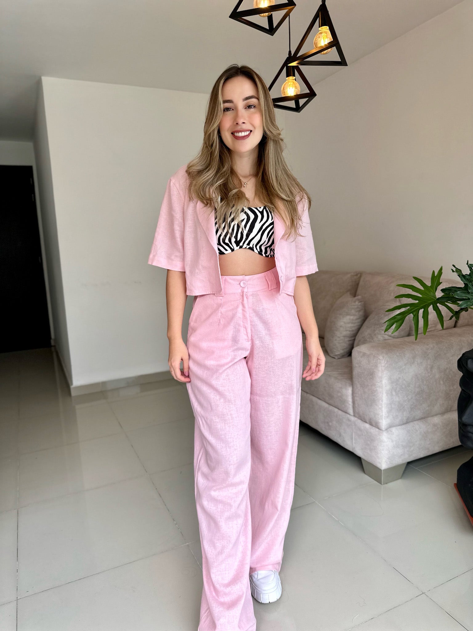 SET CUBA UNICOLOR ROSA