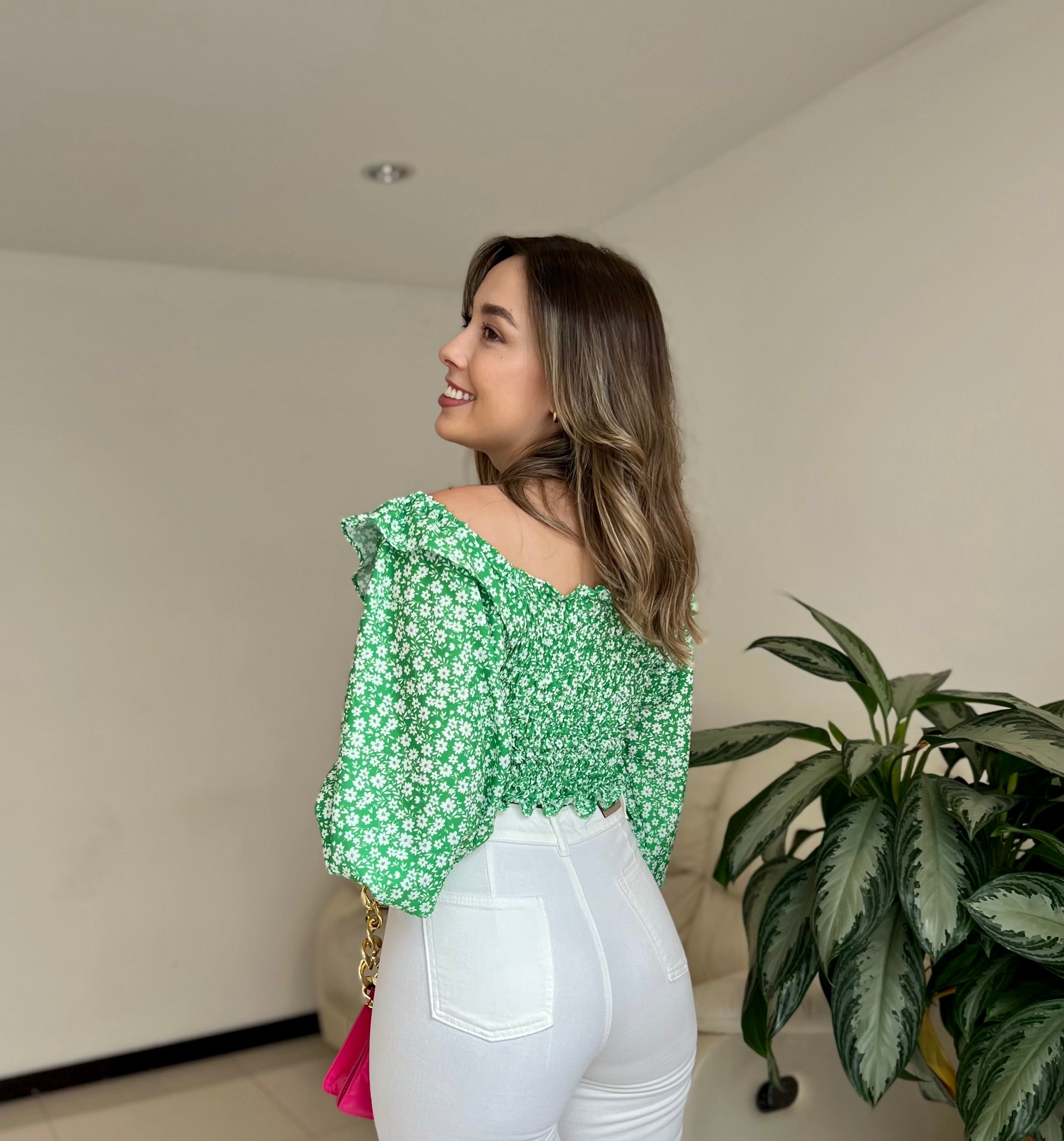 TOP LUPE ESTAMPADO VERDE