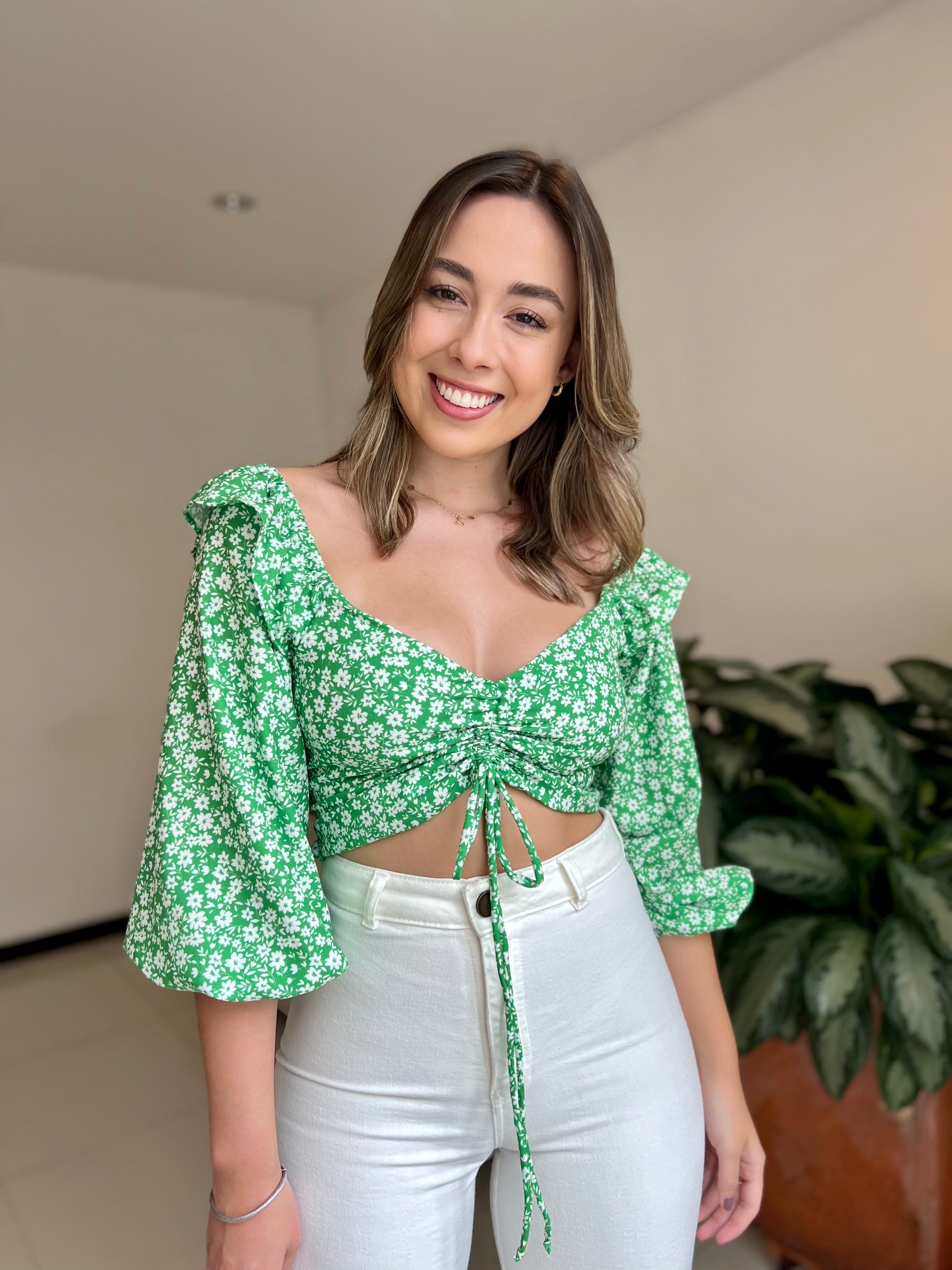 TOP LUPE ESTAMPADO VERDE