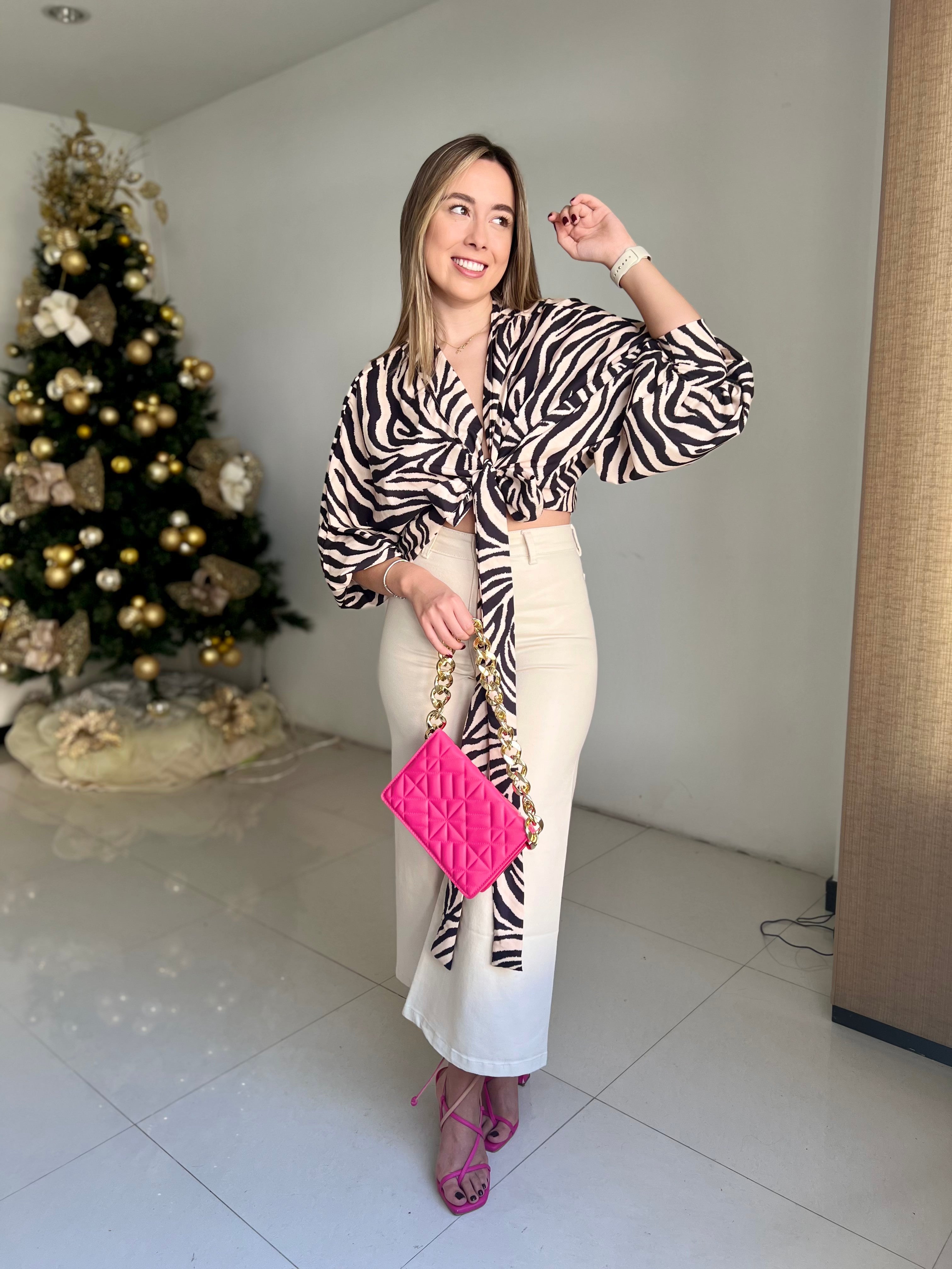 TOP LOLA PRINT CEBRA