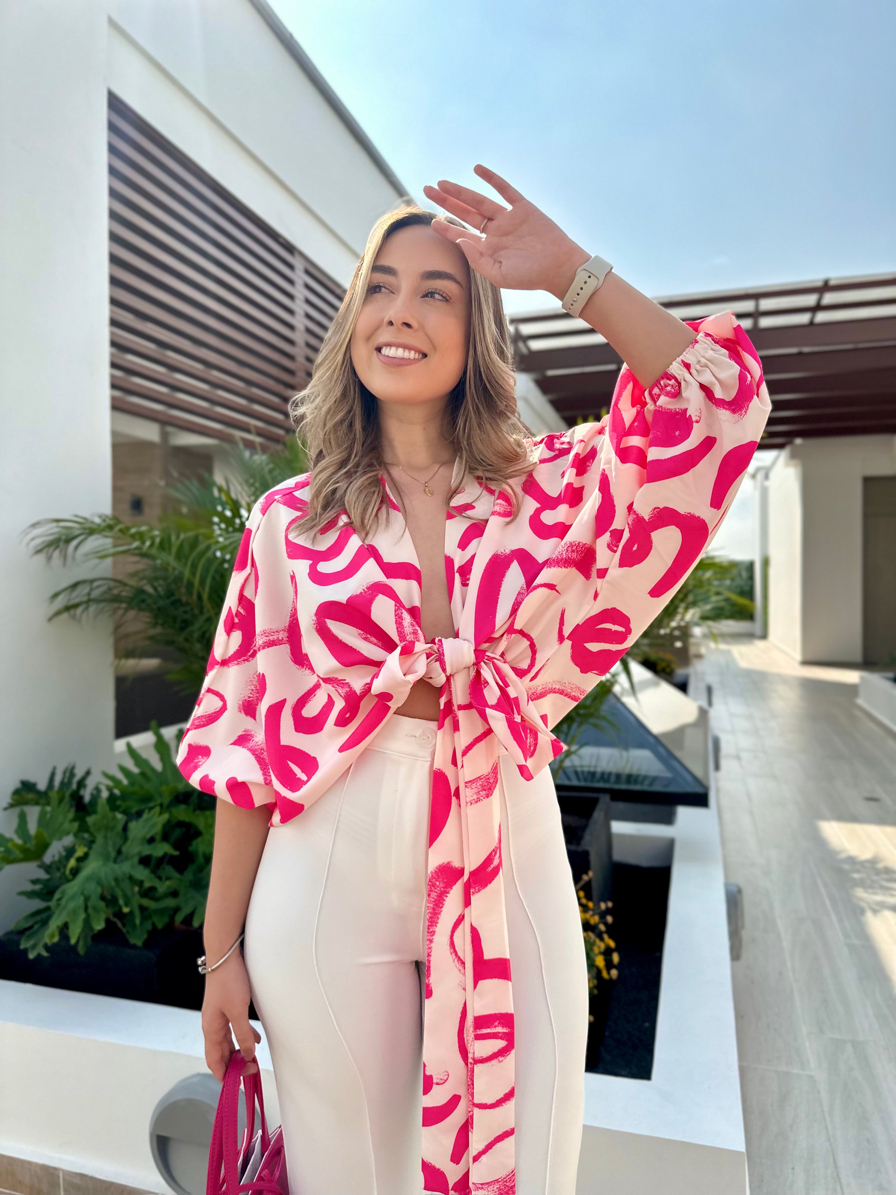 MIA PRINT BLANCO-FUCSIA