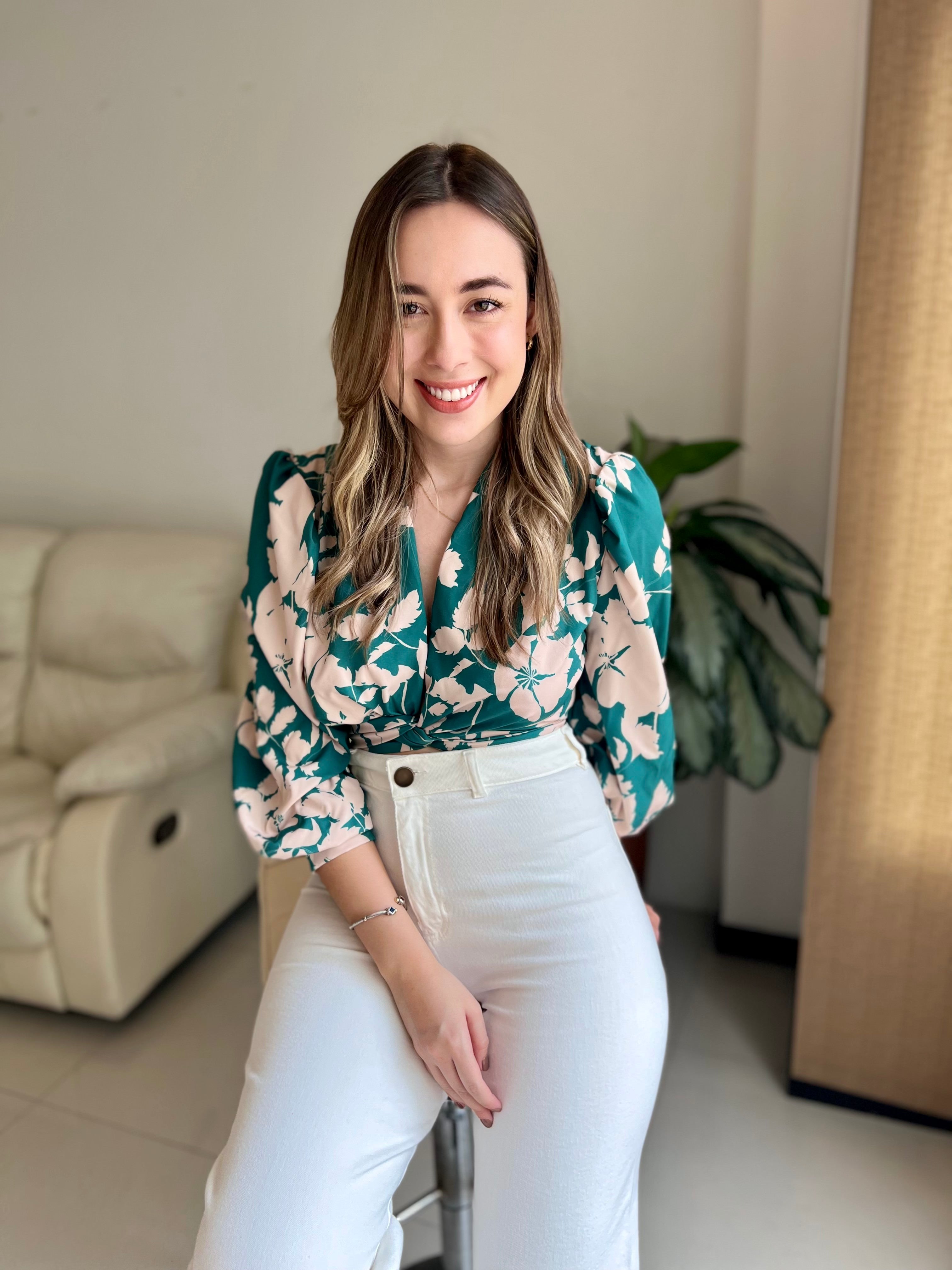 TOP BARU VERDE-BEIGE