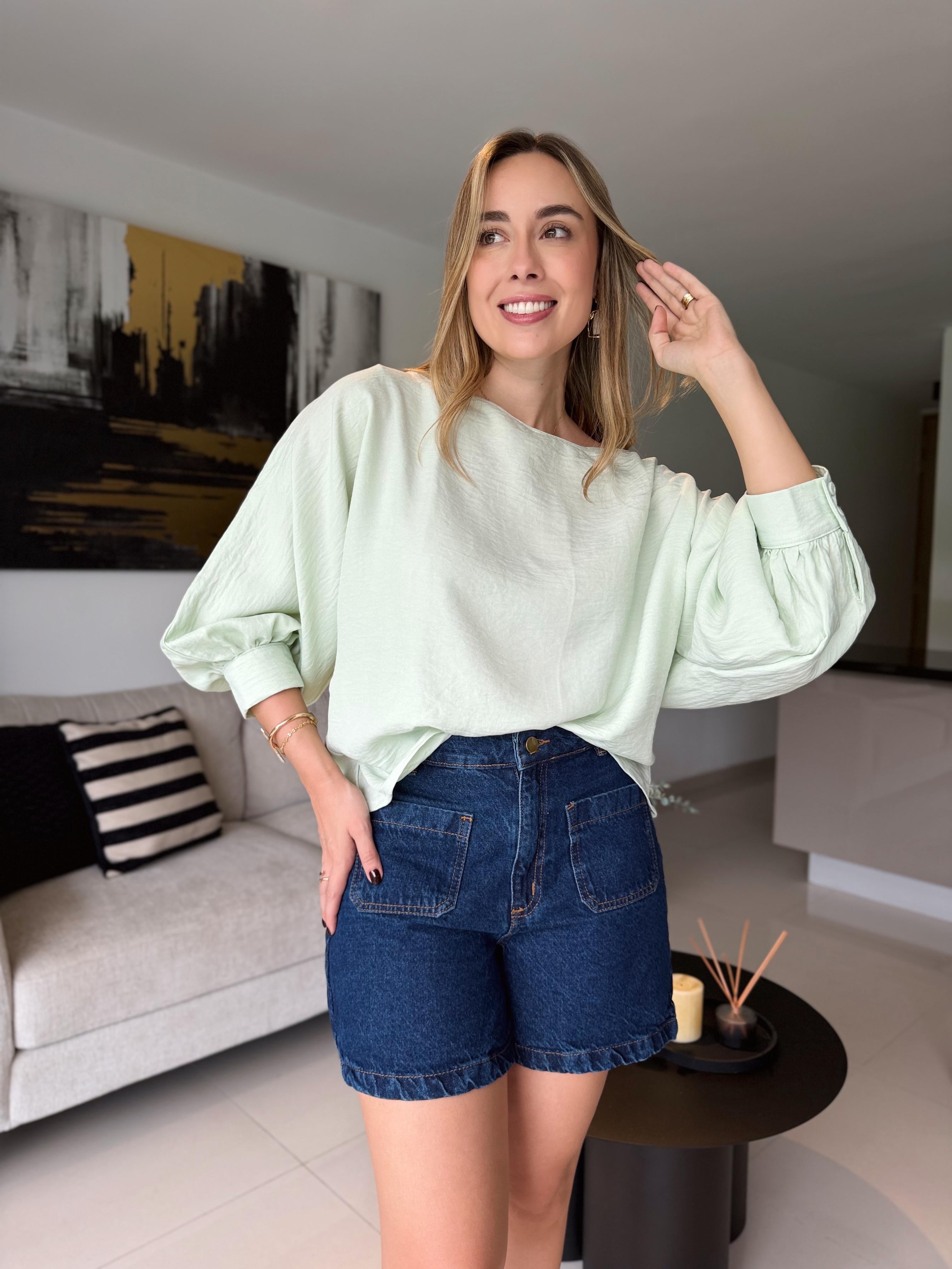 BLUSA MARSELLA VERDE MENTA