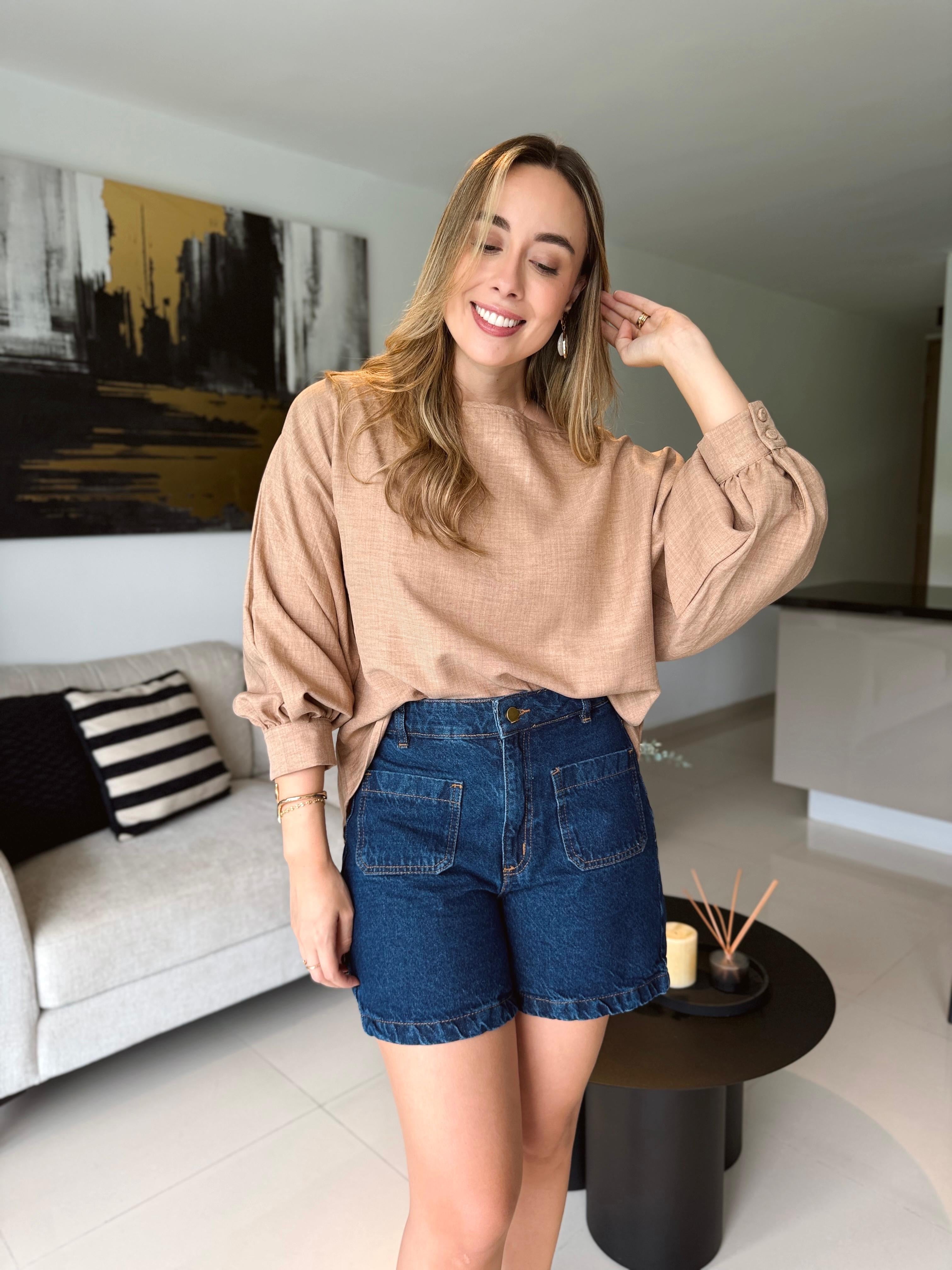 BLUSA MARSELLA CAFÉ