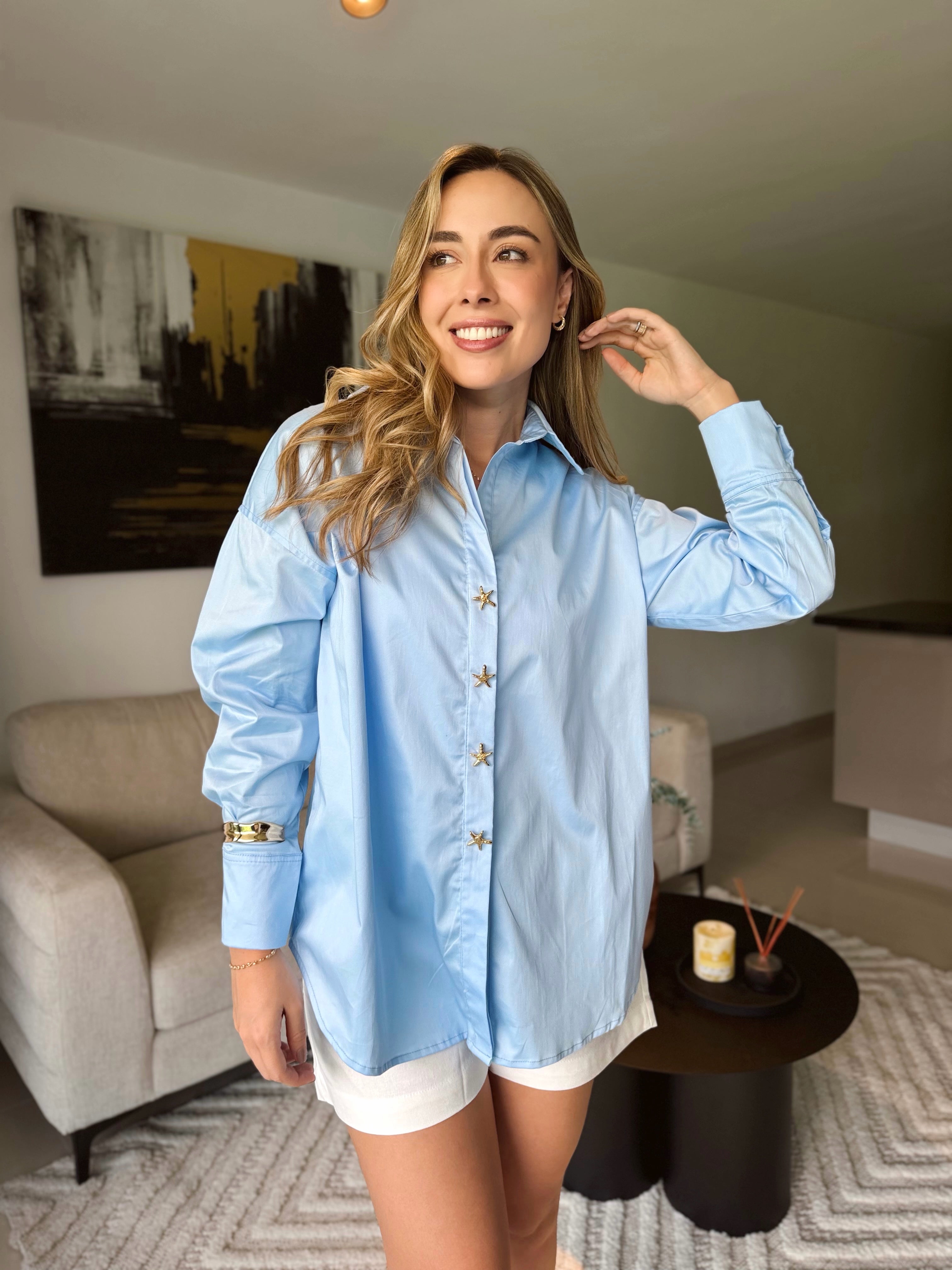 BLUSA EMILIA CELESTE