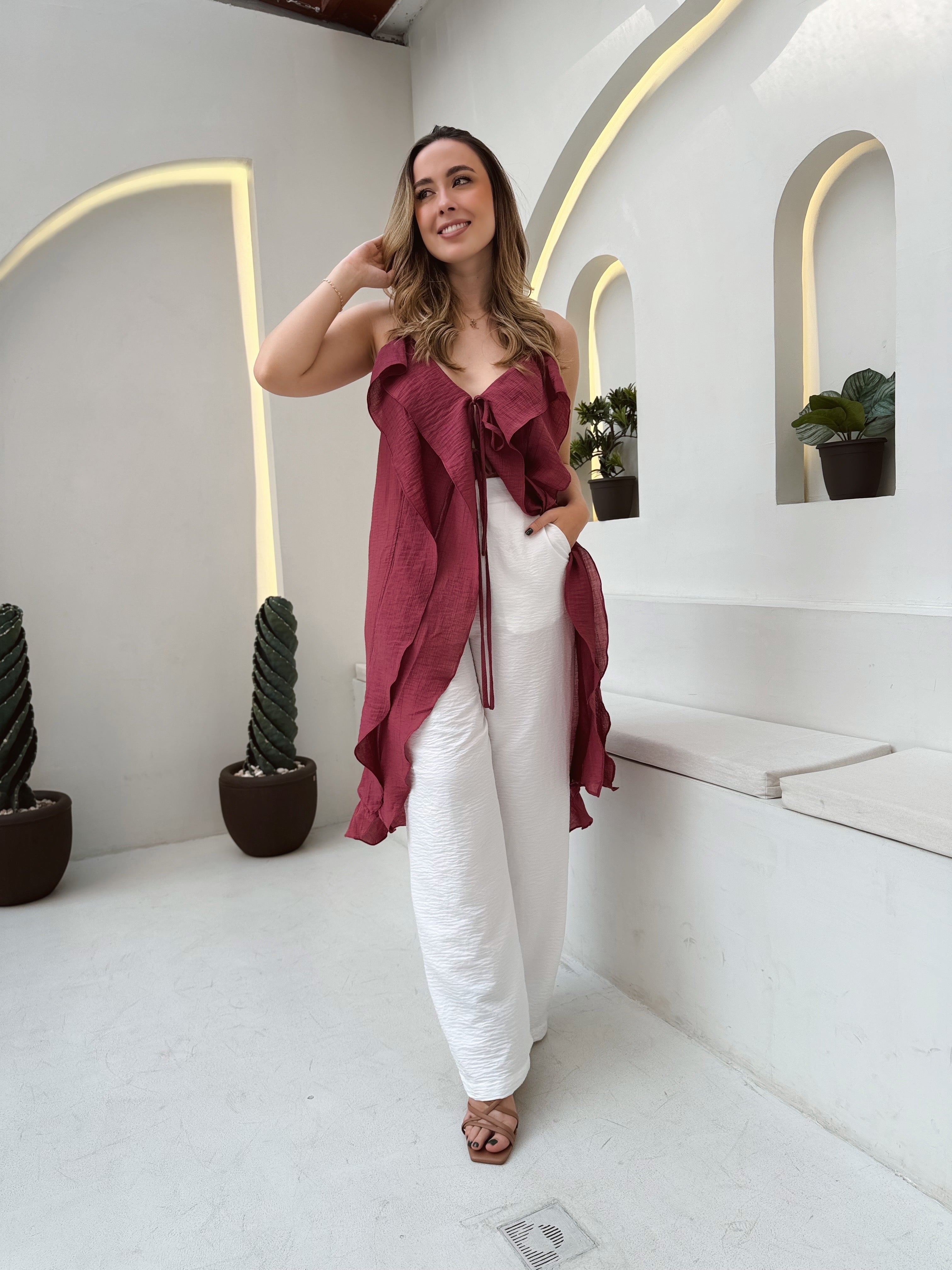 BLUSA ESTAMBUL VINOTINTO