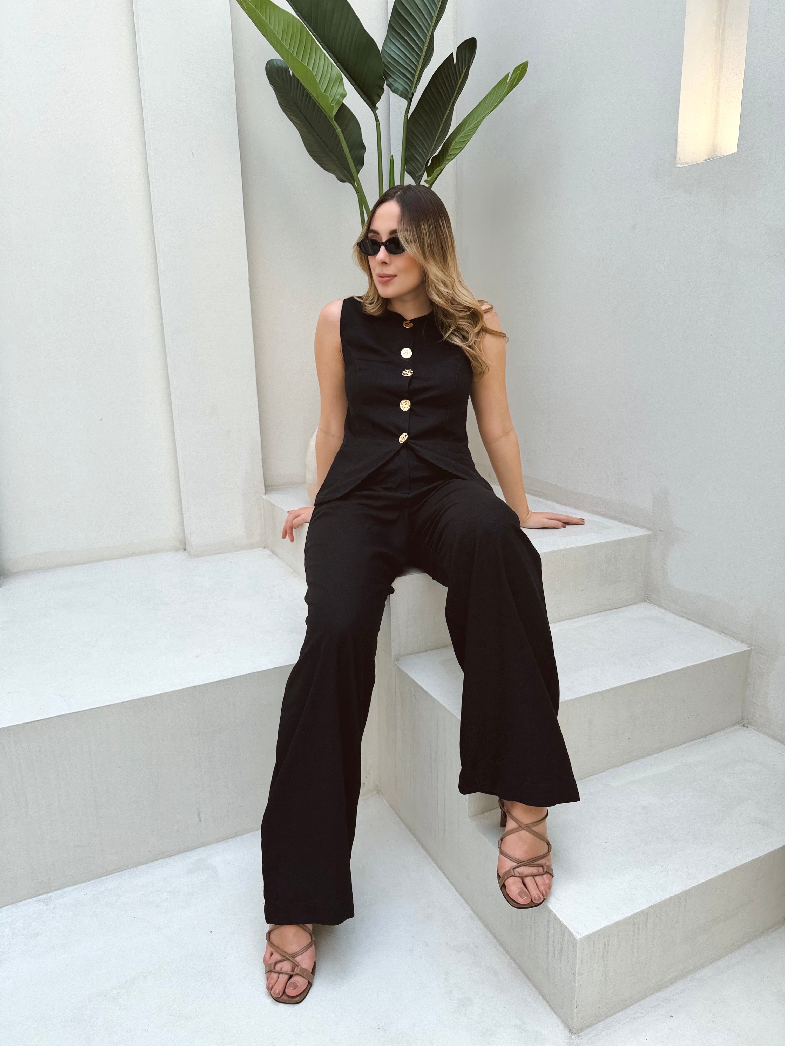 SET MÓNACO PANTALÓN NEGRO