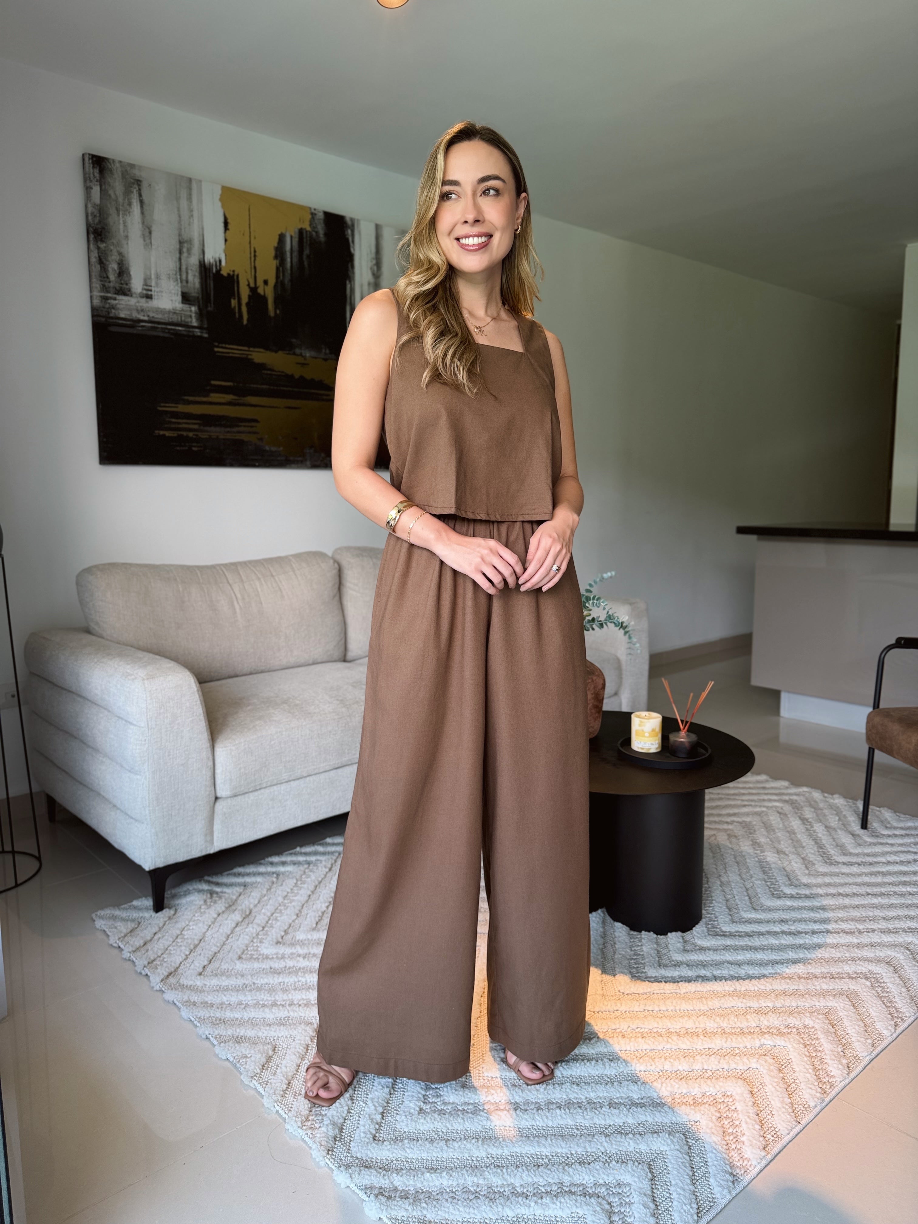 SET MILAN UNICOLOR CAFÉ