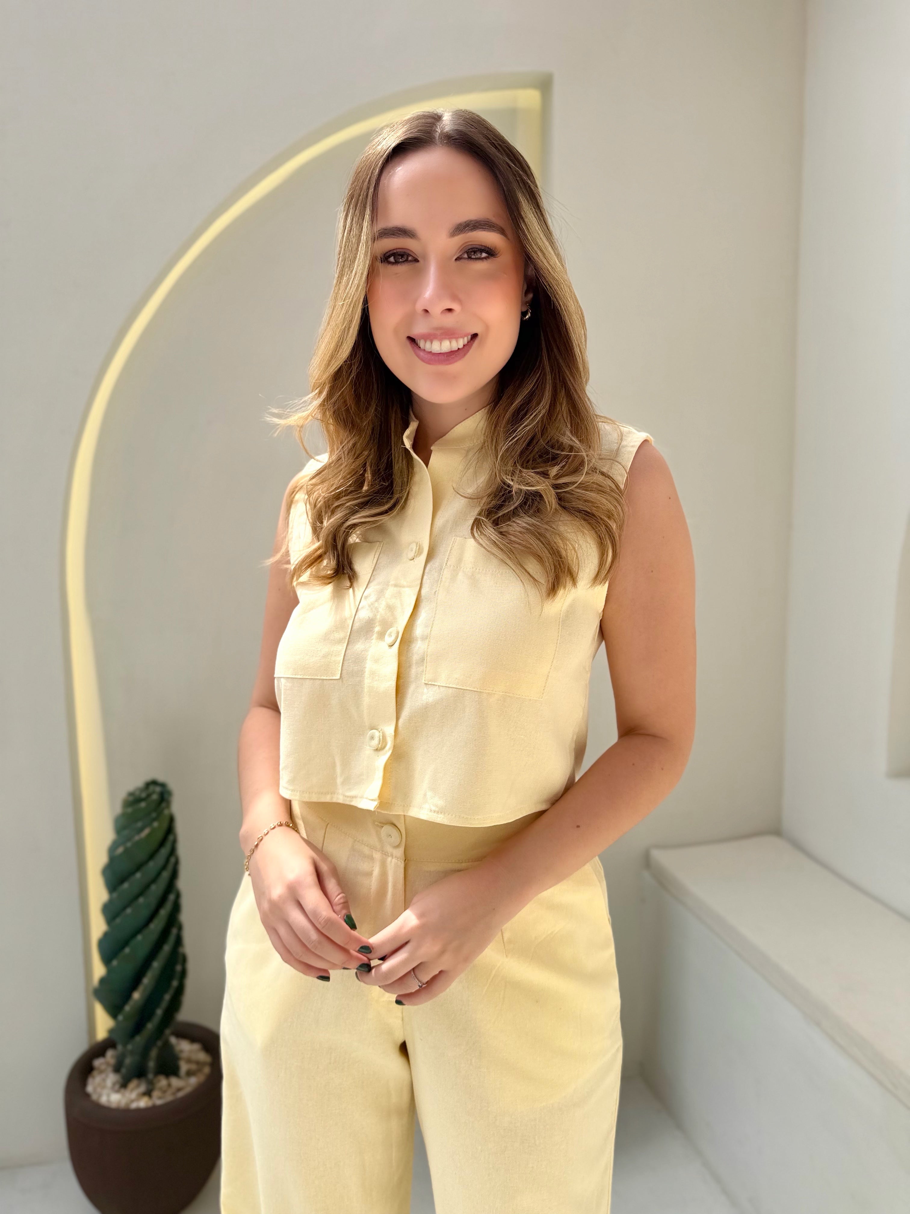 SET ROMA PANTALON AMARILLO