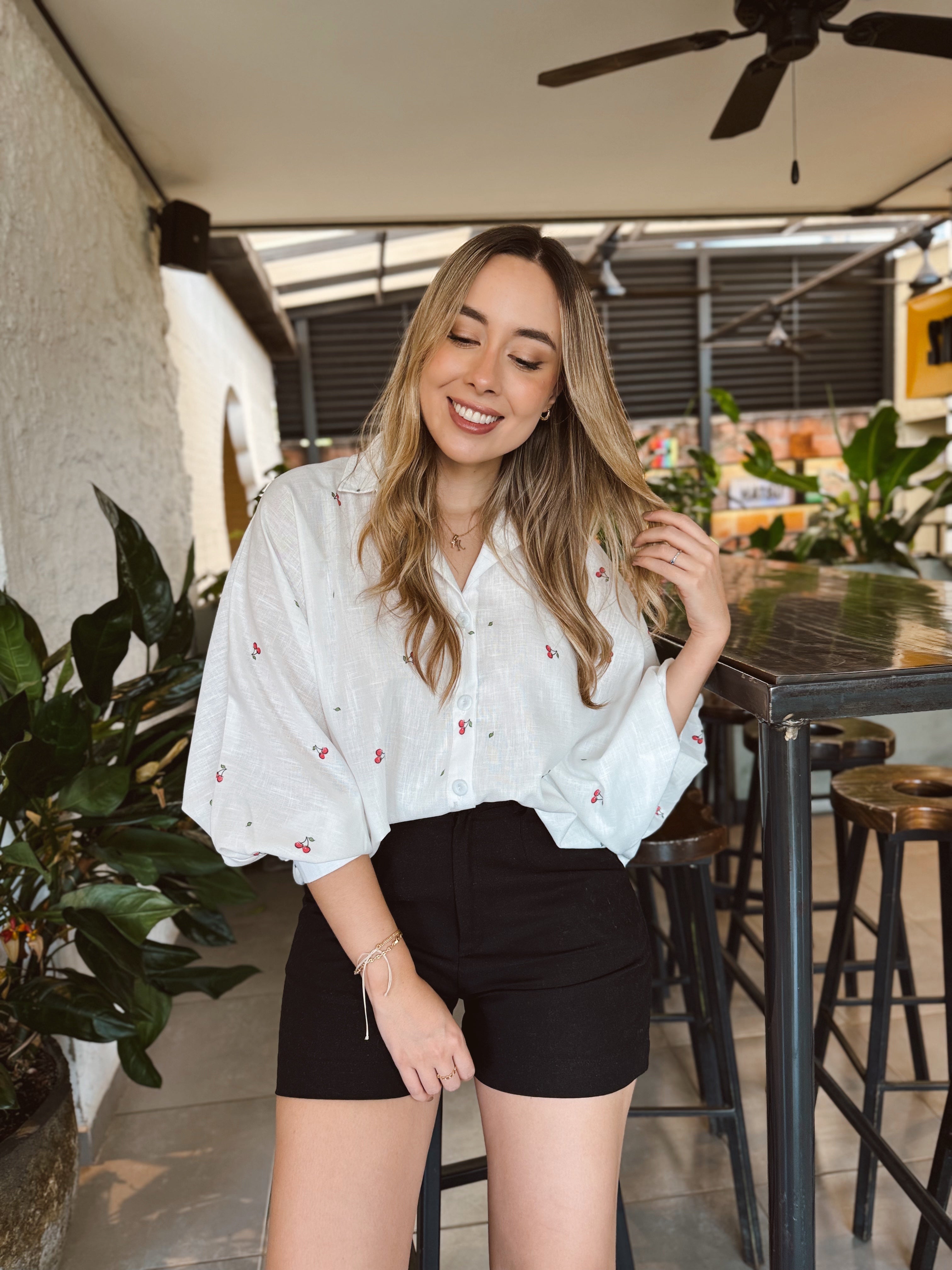 BLUSA GEORGINA PRINT CEREZAS