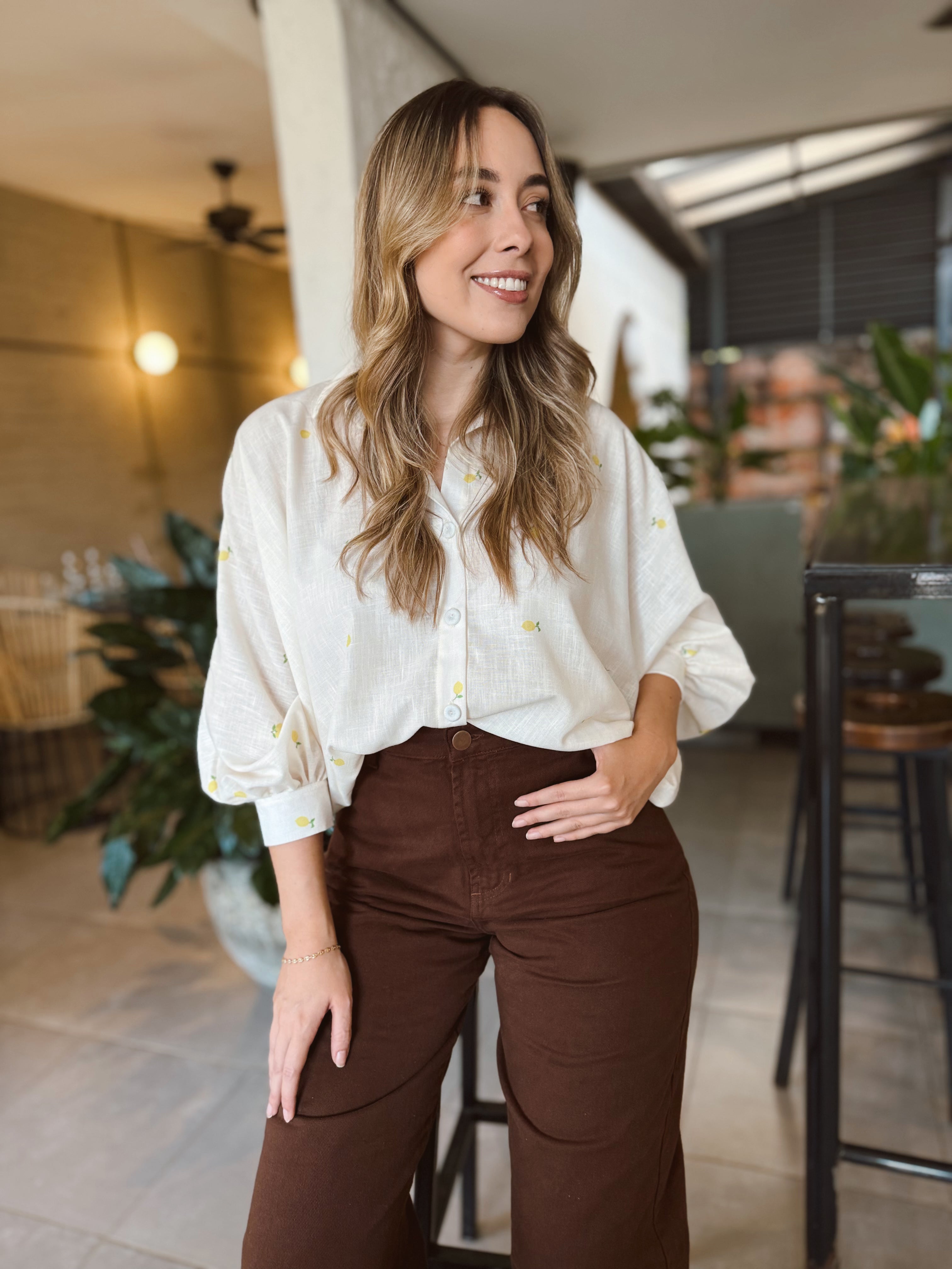 BLUSA MARTINA PRINT LIMONES