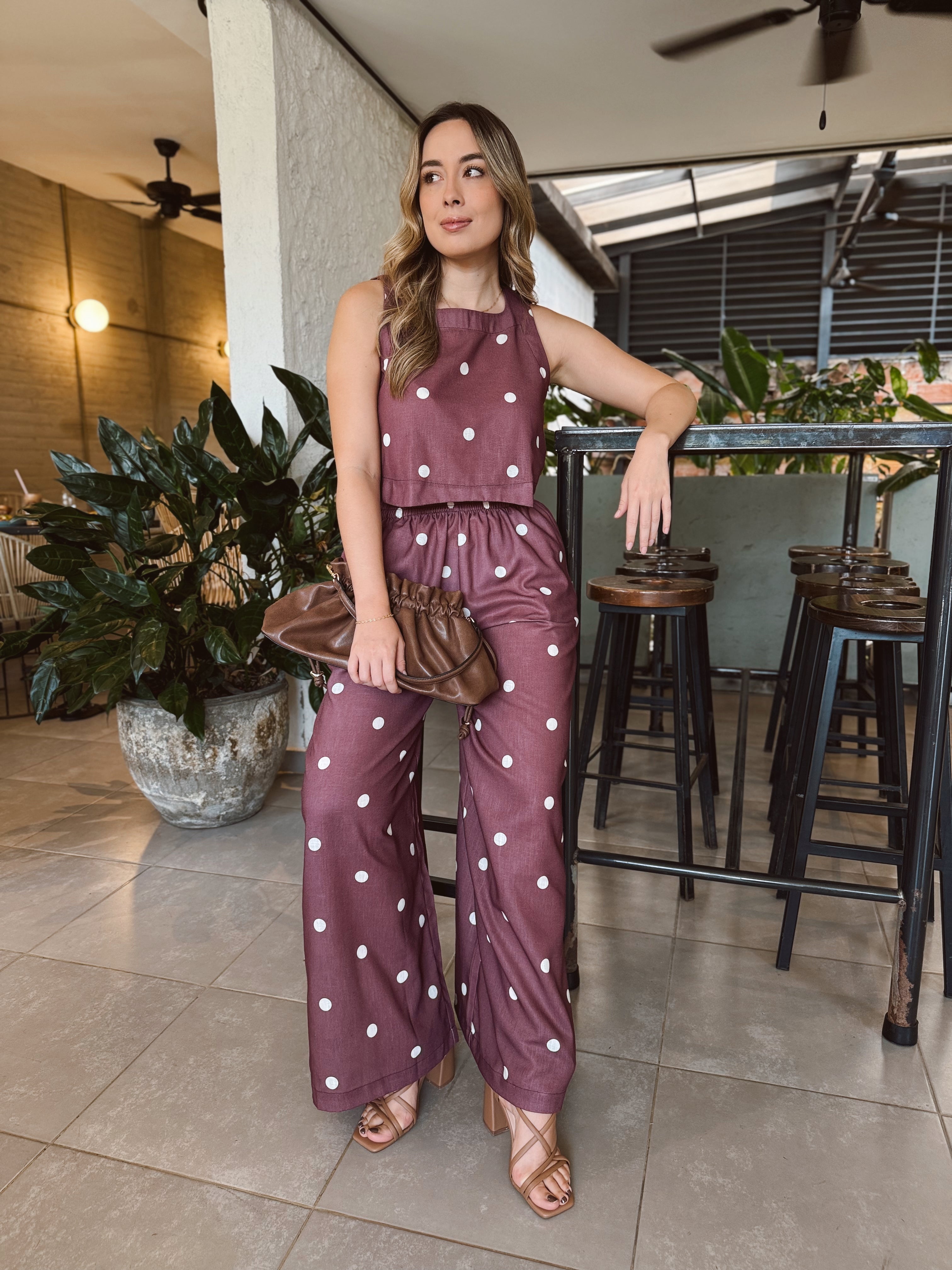 SET AMALFI PRINT LUNARES VINO