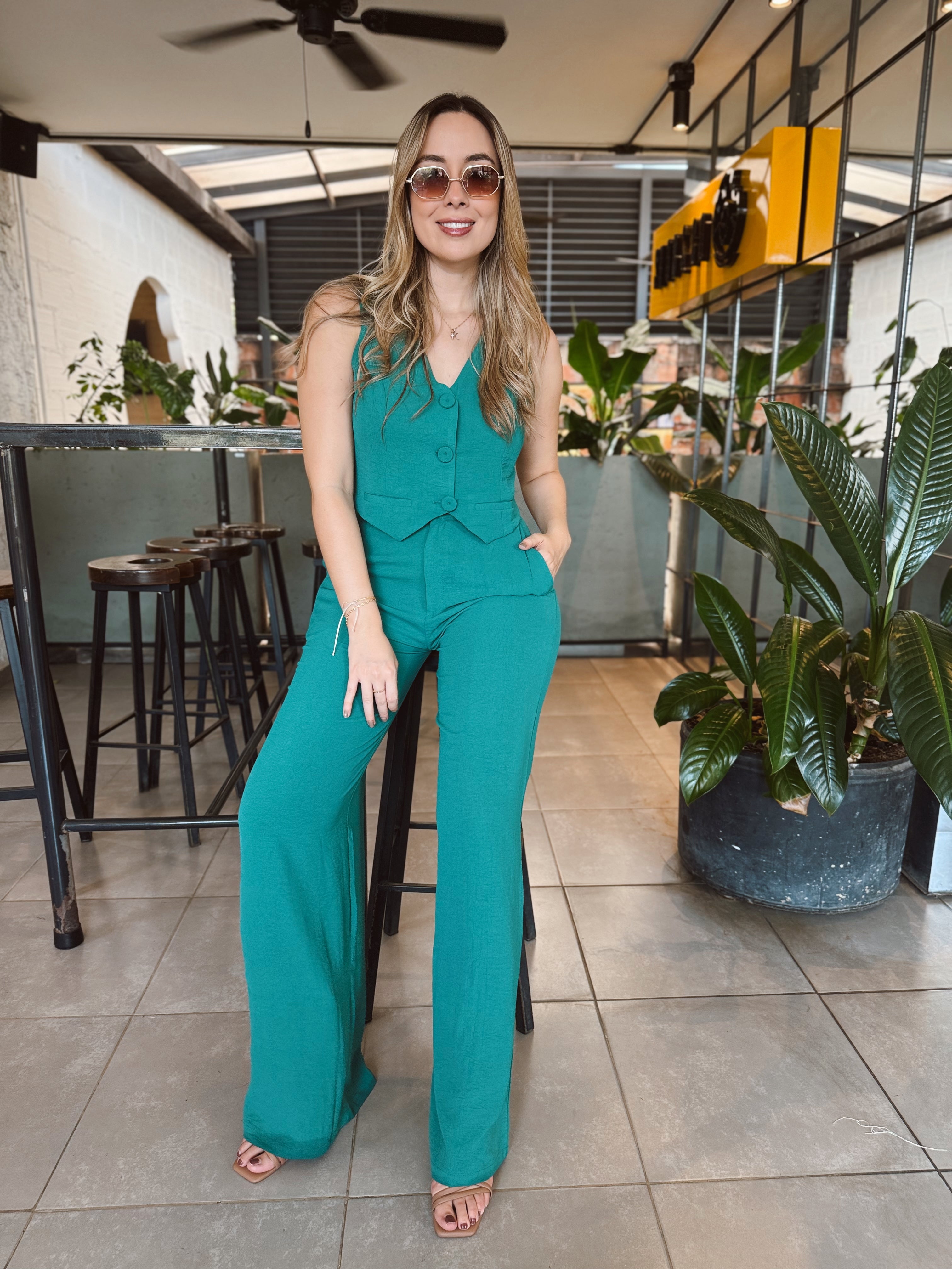 SET LUPE UNICOLOR TURQUESA