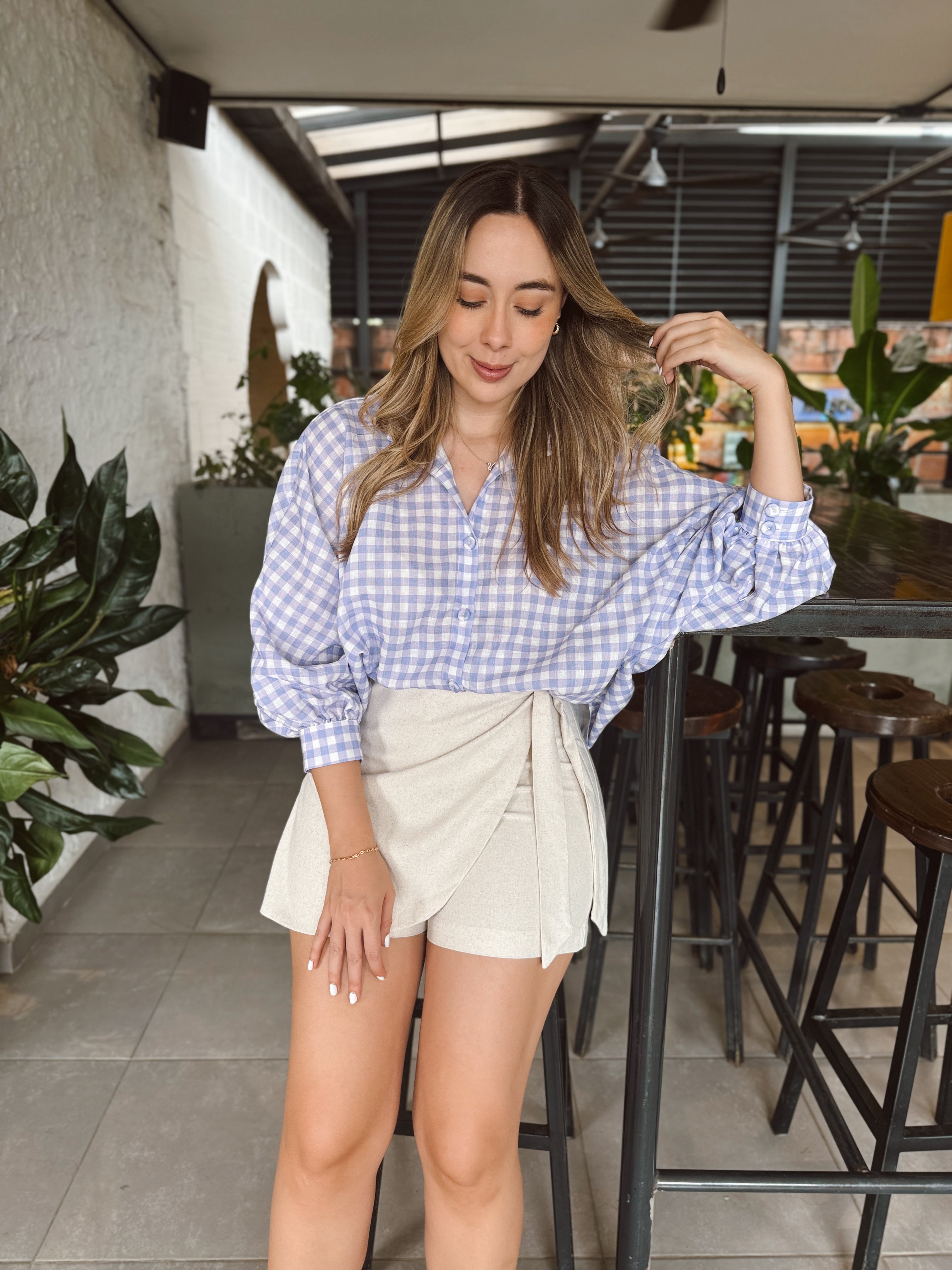 FALDA SHORT CARTAGENA BEIGE