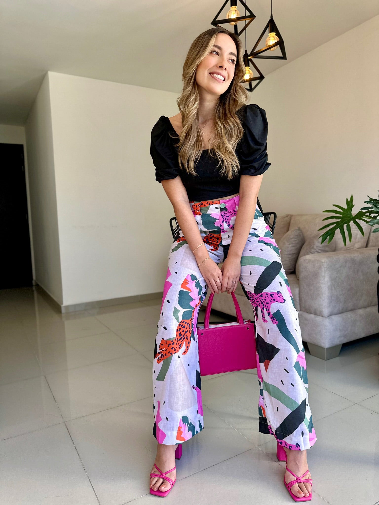 PANTALON VICTORIA PRINT SELVA